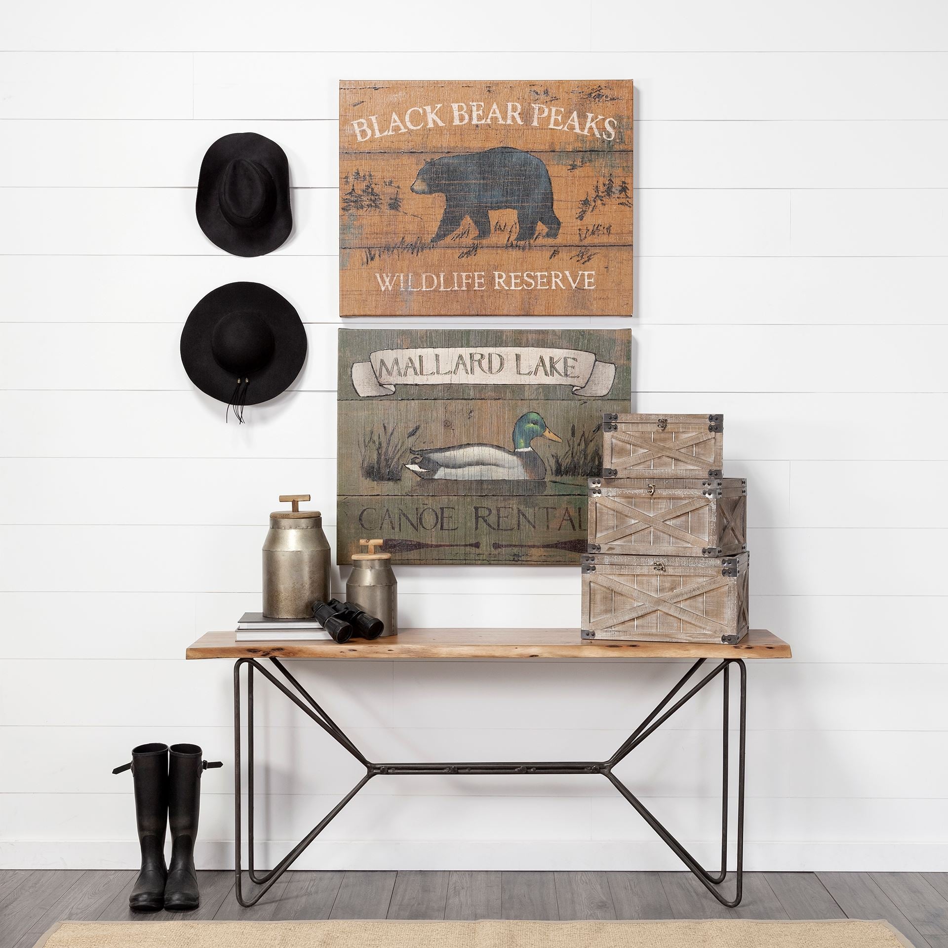 Oliphant II Large Gray Metal Decorative Milk Container