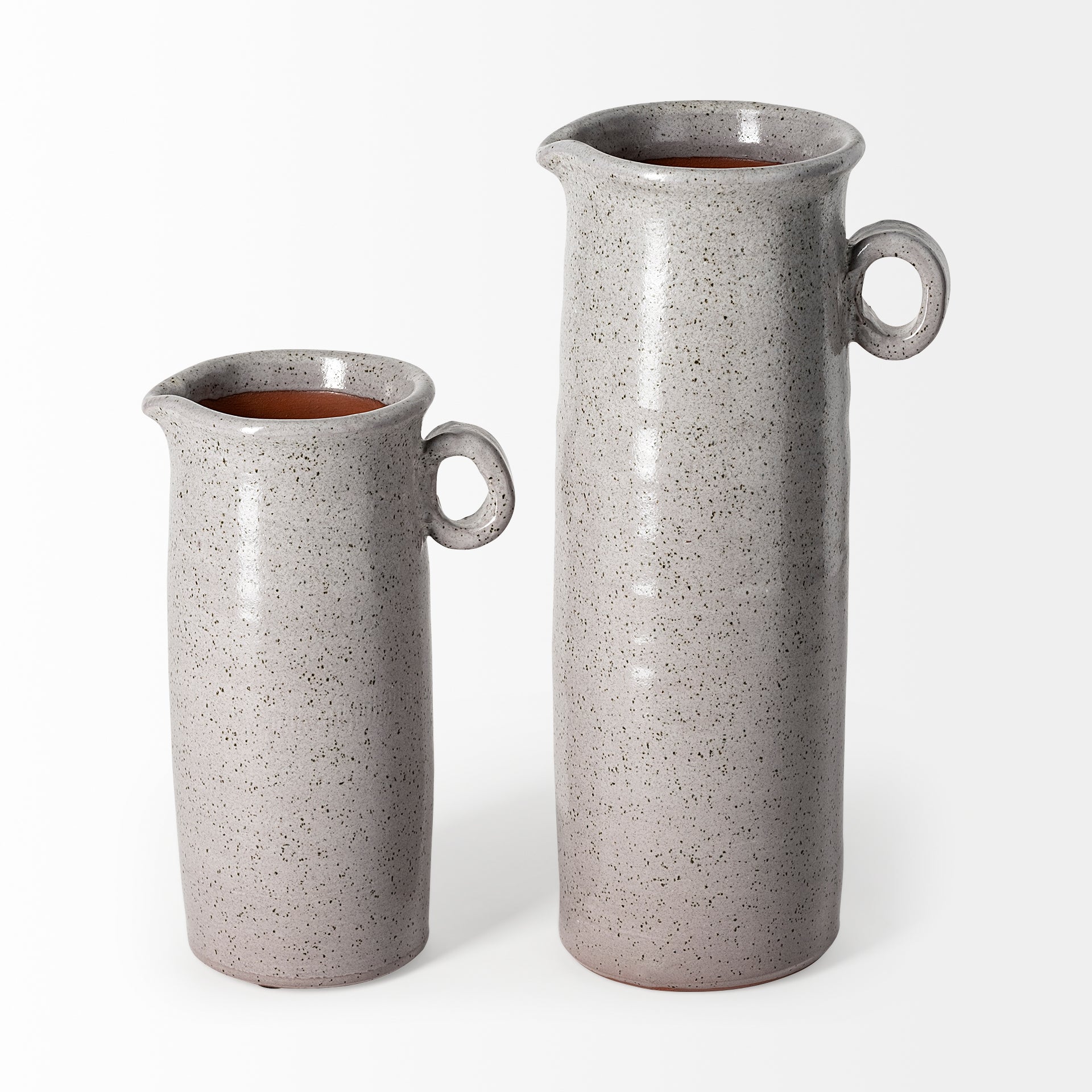 Frieda Small Freckled Gray Ceramic Jug - Central Designs