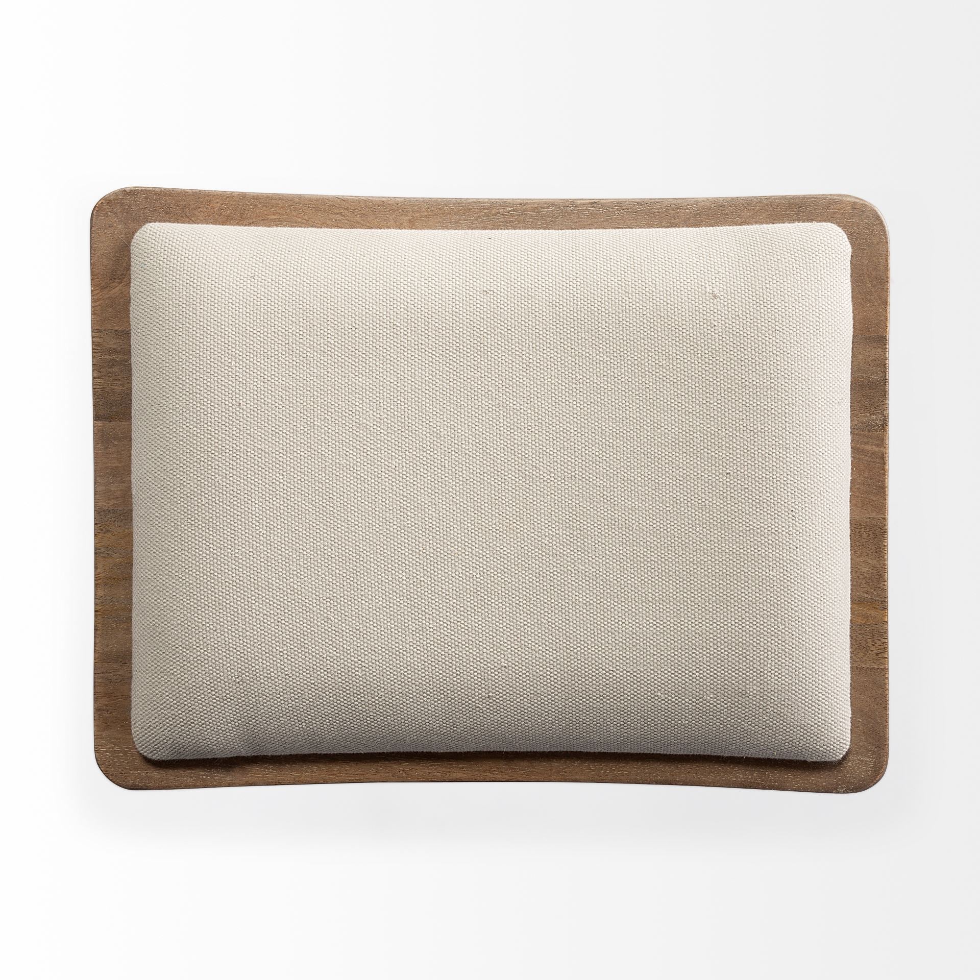 Katniss 30" Total Height Cream Fabric Seat Gold Metal Frame Bar Stool - Central Designs