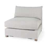 Valence 38.2L x 38.6W x 28.3H Light Gray Armless Sectional Piece - Central Designs