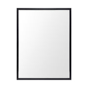 Bristol Black 30x40 Faux Wood Frame Bathroom Vanity Mirror