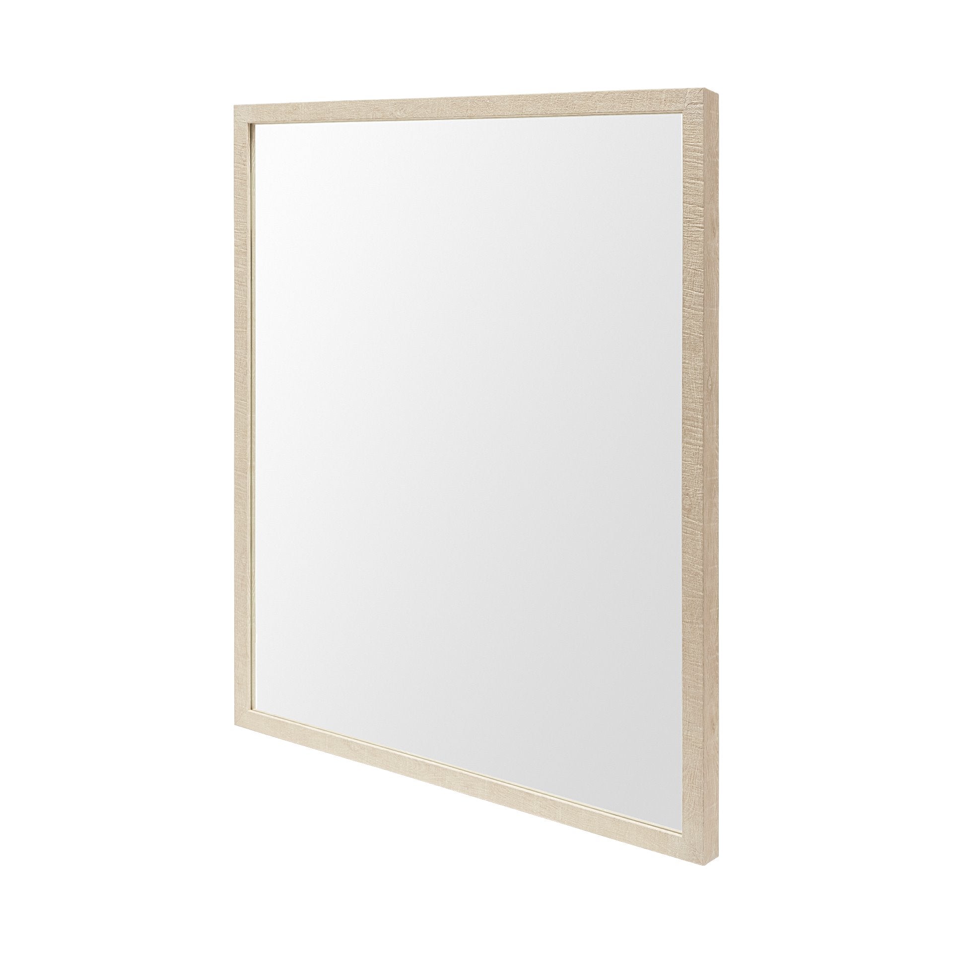 Bristol Tan 24x30" Faux Wood Frame Bathroom Vanity Mirror - Central Designs