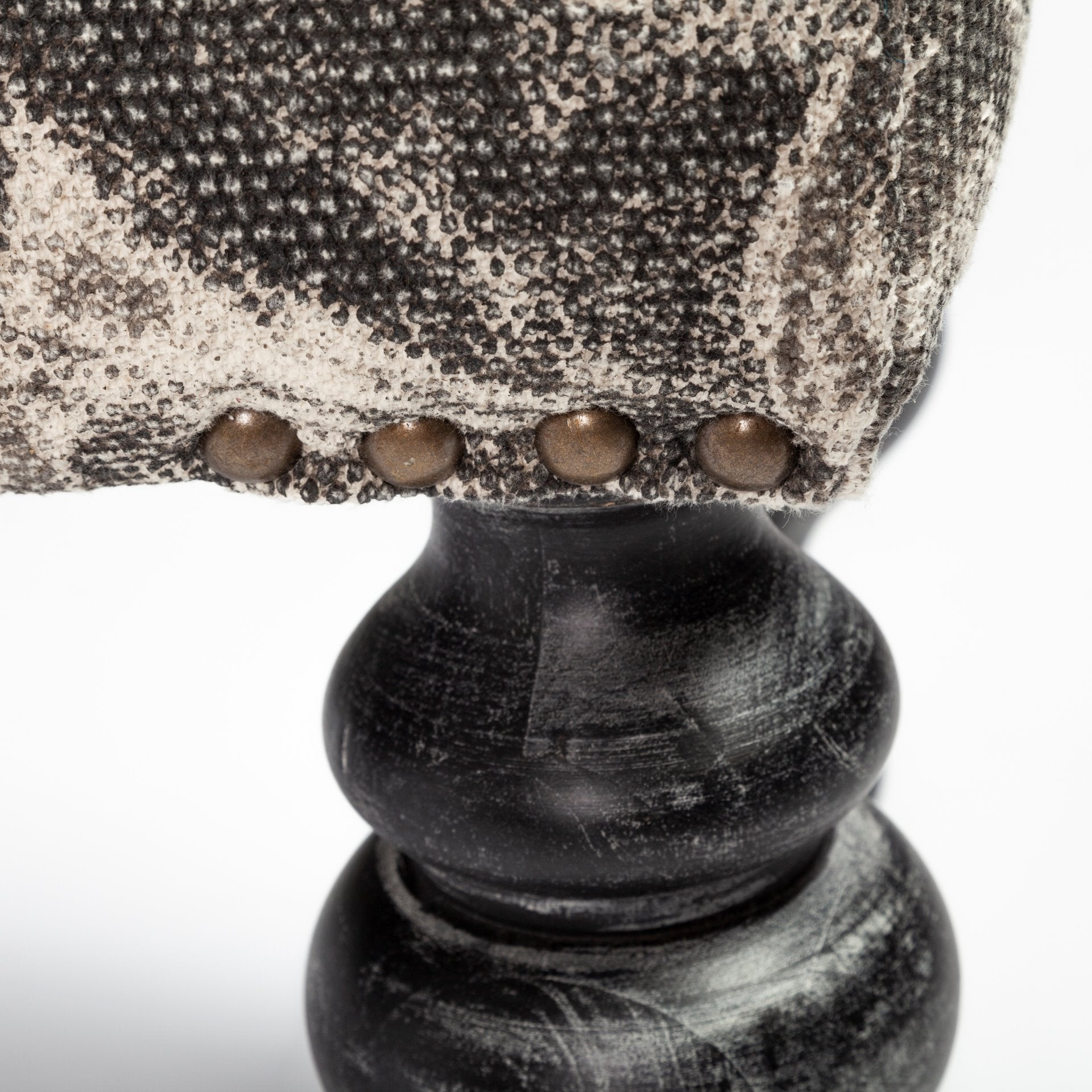 Alhambra 55L x 14W Upholstered Gray Seat W/Black Wood Legs Accent Bench - Central Designs