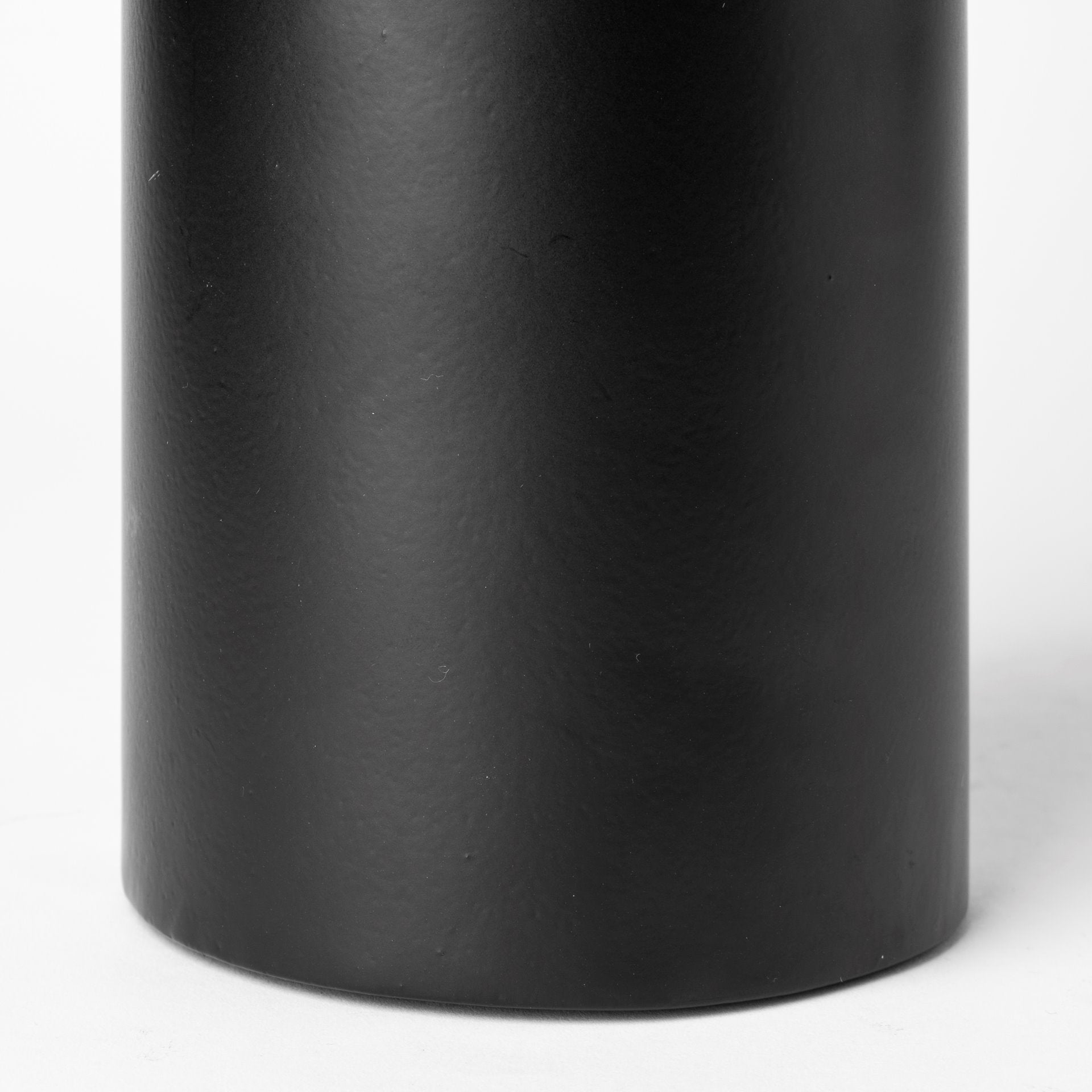 Alex Large Black Metal Cylindrical Table Candle Holder - Central Designs