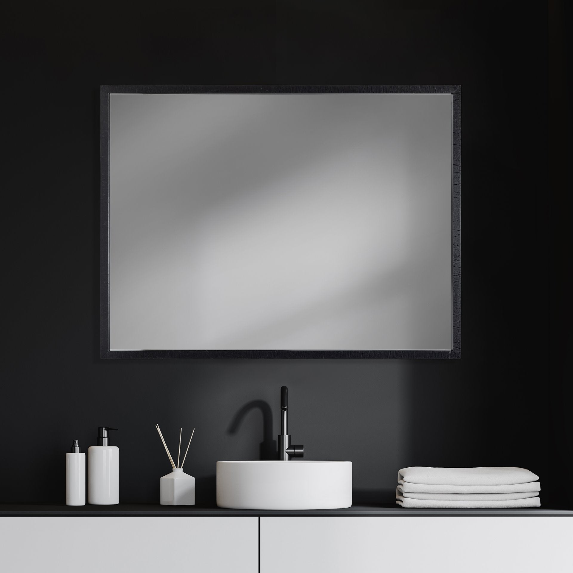 Bristol Espresso Plain 3Mil Mirror 30 x 40