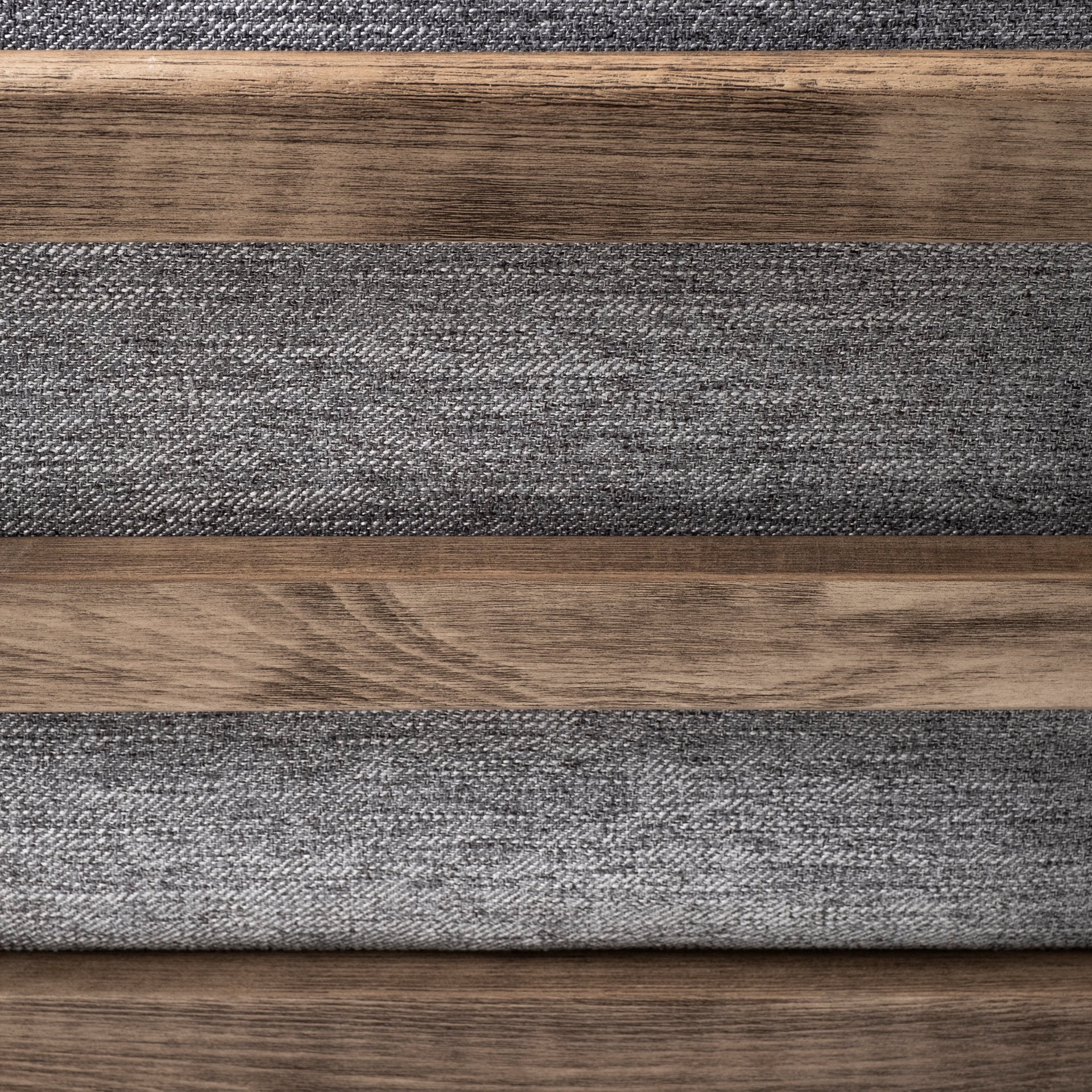 Olympus V Castlerock Grey Fabric Wrapped Brown Wooden Frame Accent Chair