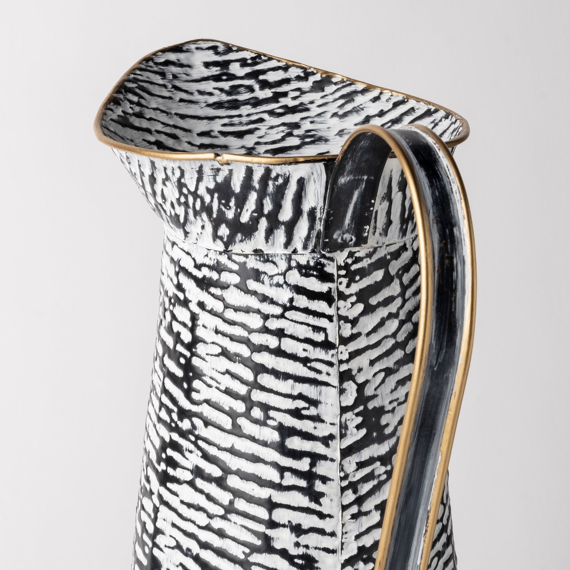 Colette Large Black/White Patterned Vase - Central Designs
