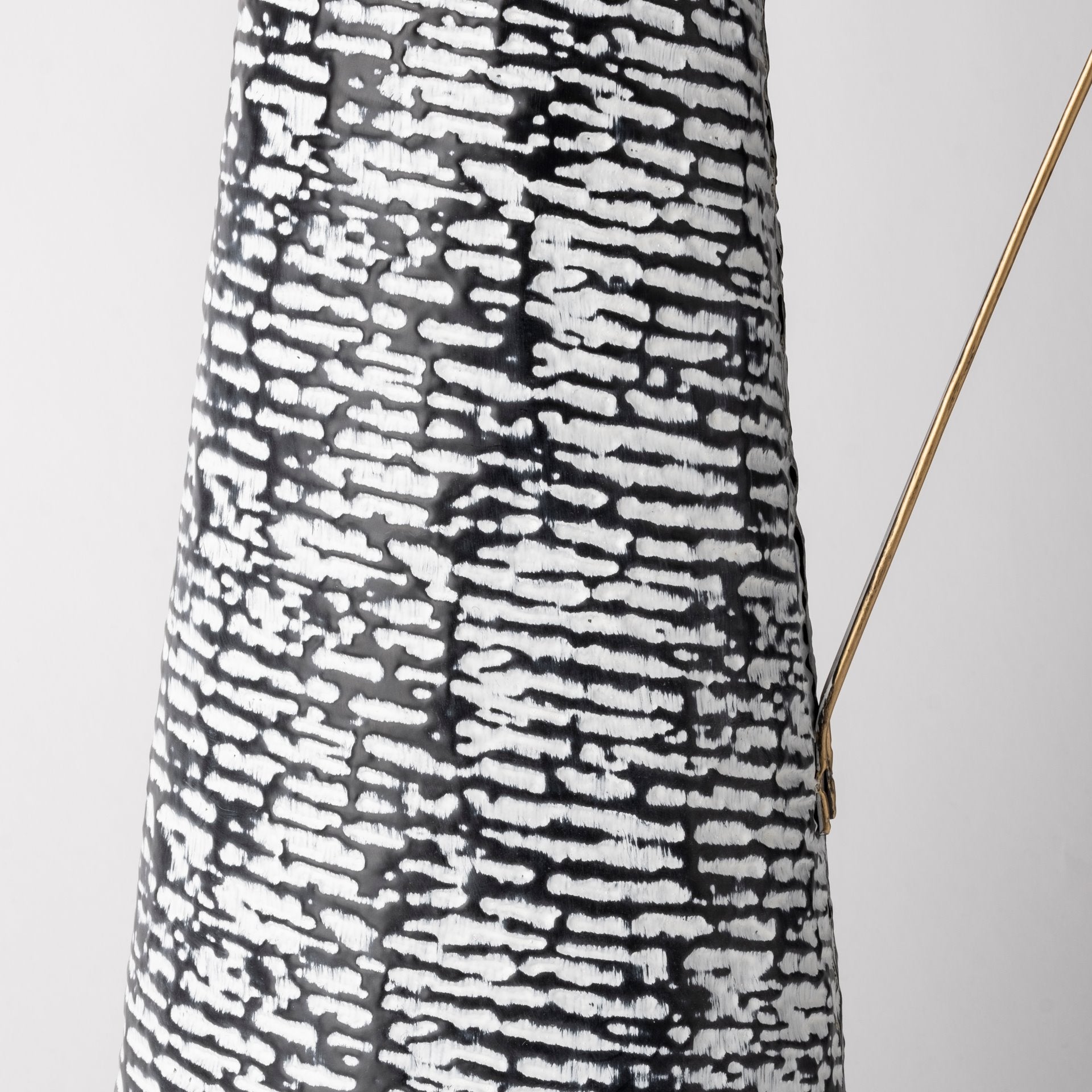 Colette Large Black/White Patterned Vase - Central Designs