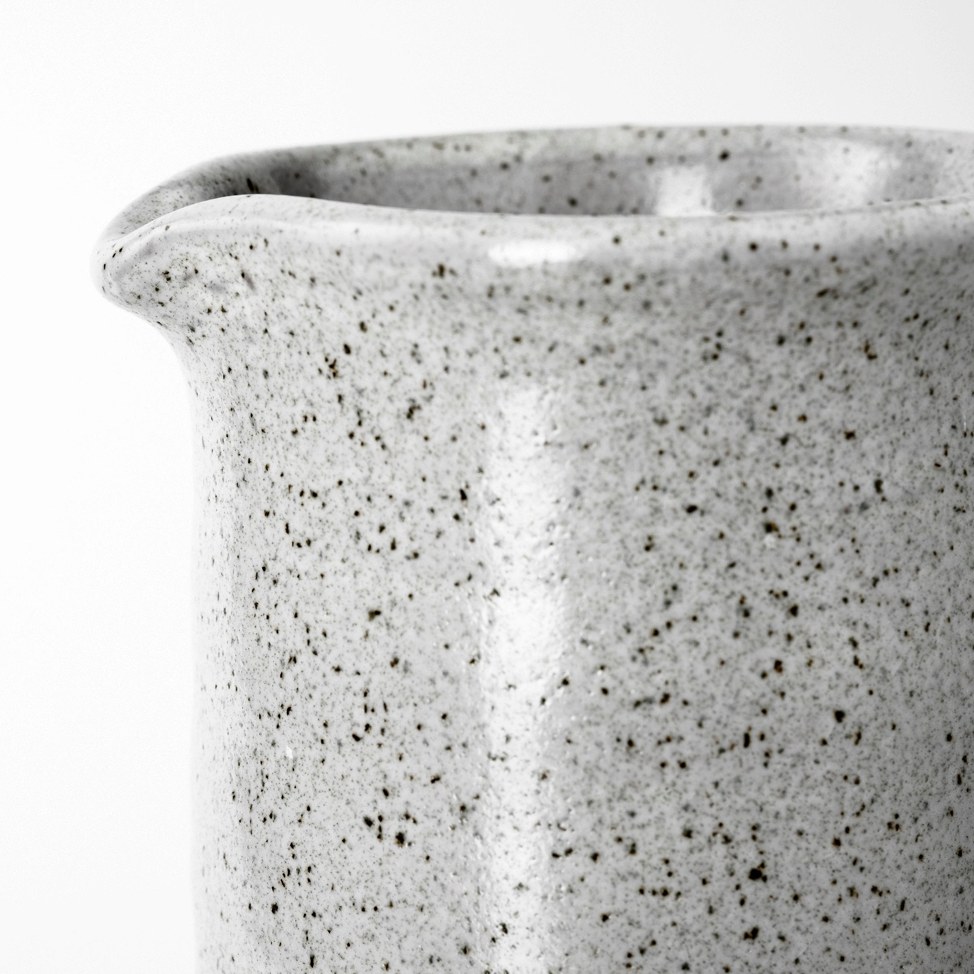 Frieda Large Freckled Gray Ceramic Jug - Central Designs