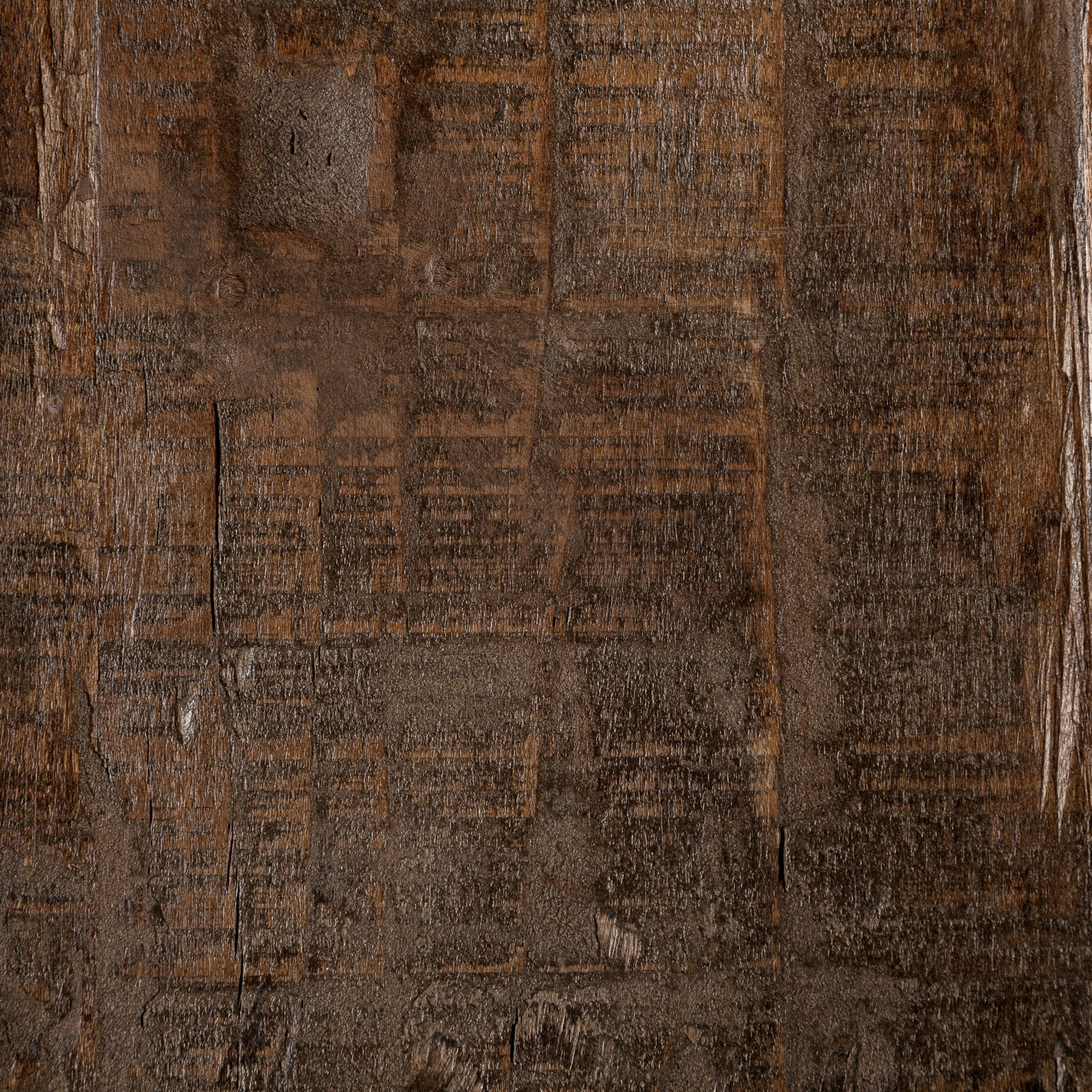 Esagono Octagonal Gold Metal - Clad Reclaimed Wood End/Side Table w/ Storage - Central Designs