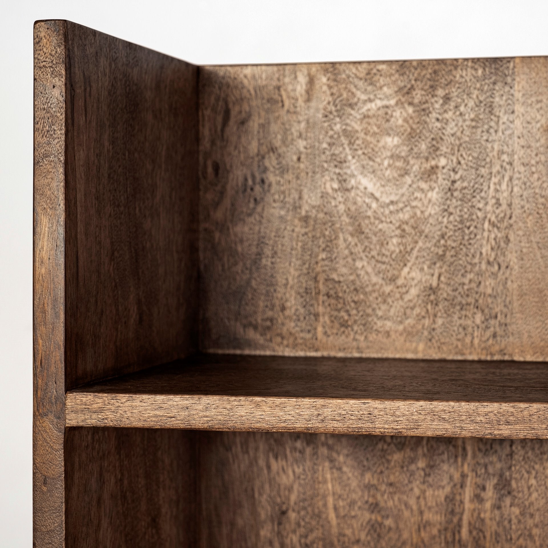 Glenn V 56L x 17W Dark Brown Wood w/ Cream Fabric Seat, 3 Drawers Hall Tree - Central Designs