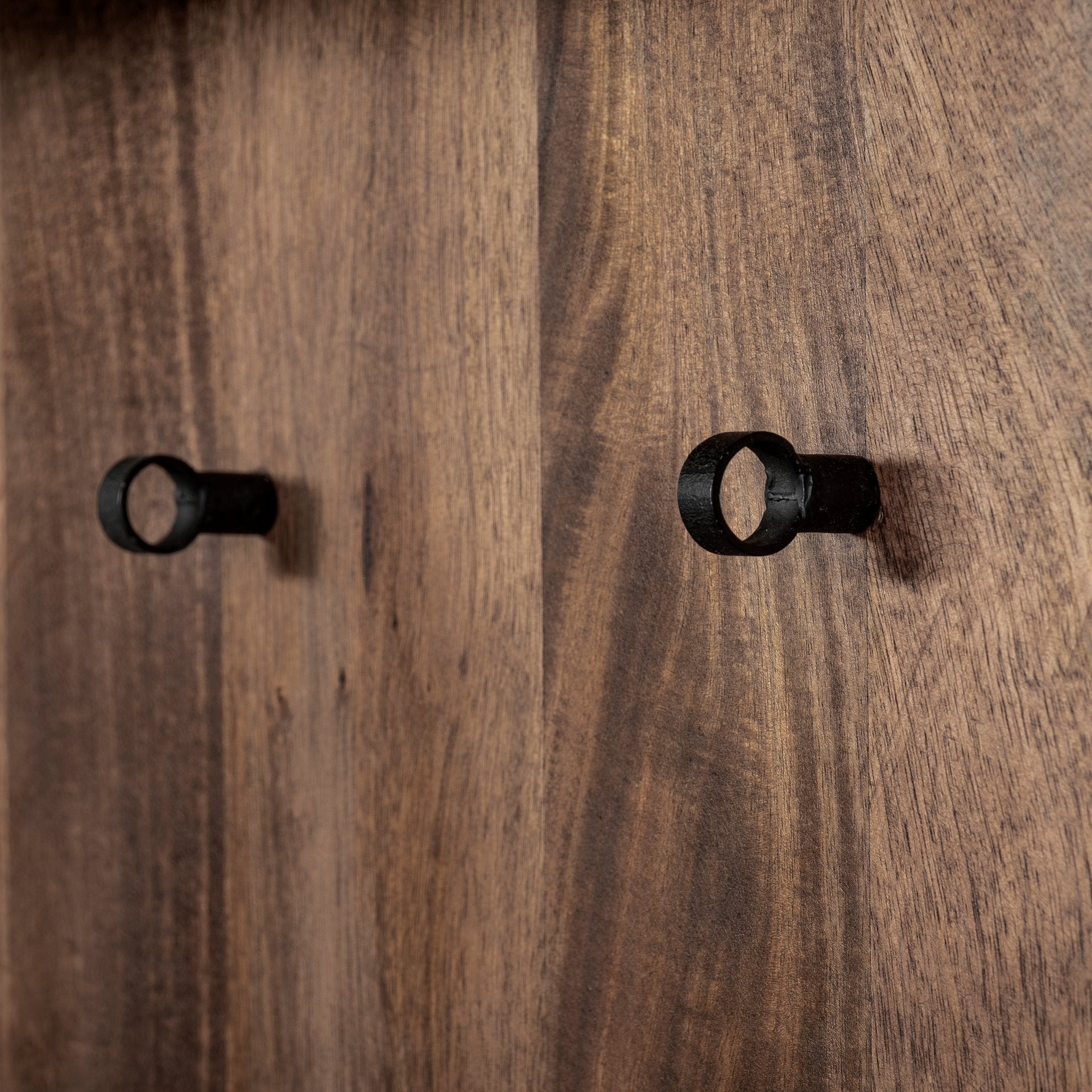 Glenn V 56L x 17W Dark Brown Wood w/ Cream Fabric Seat, 3 Drawers Hall Tree - Central Designs