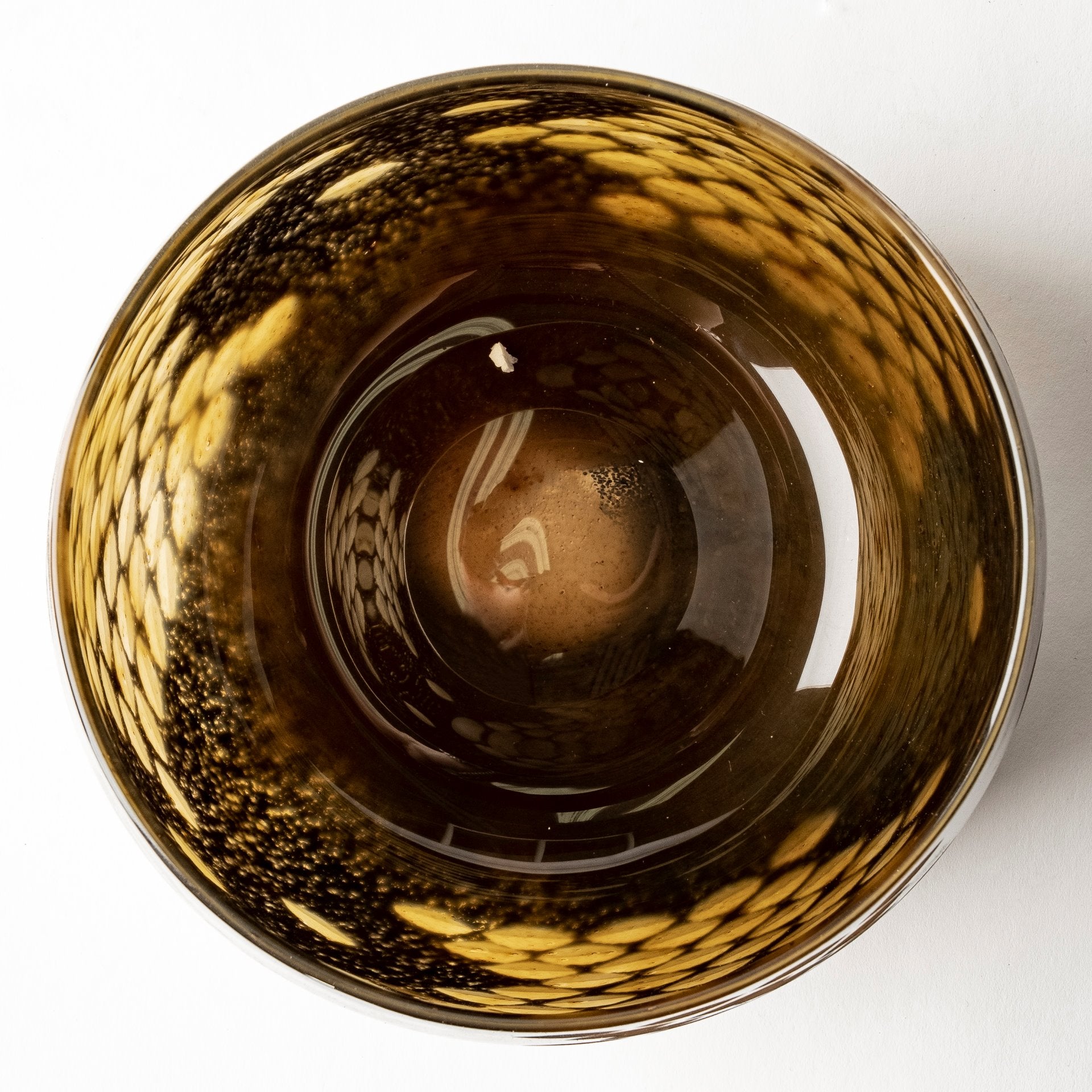 Mojave Small Black and Gold Detail Glass Vase - Central Designs