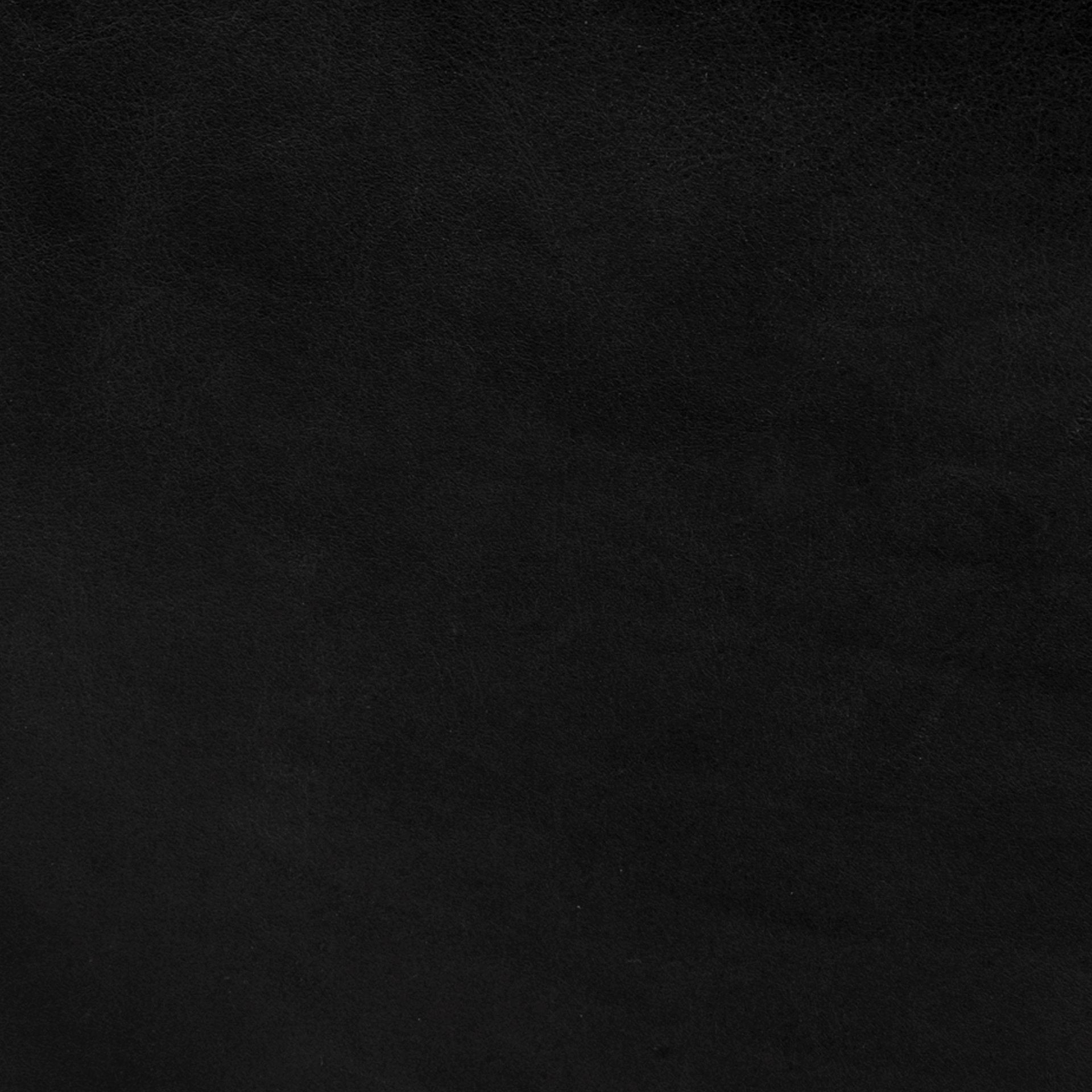 Minara 36" Square Black Leather Wrapped w/Metal Base Ottoman - Central Designs