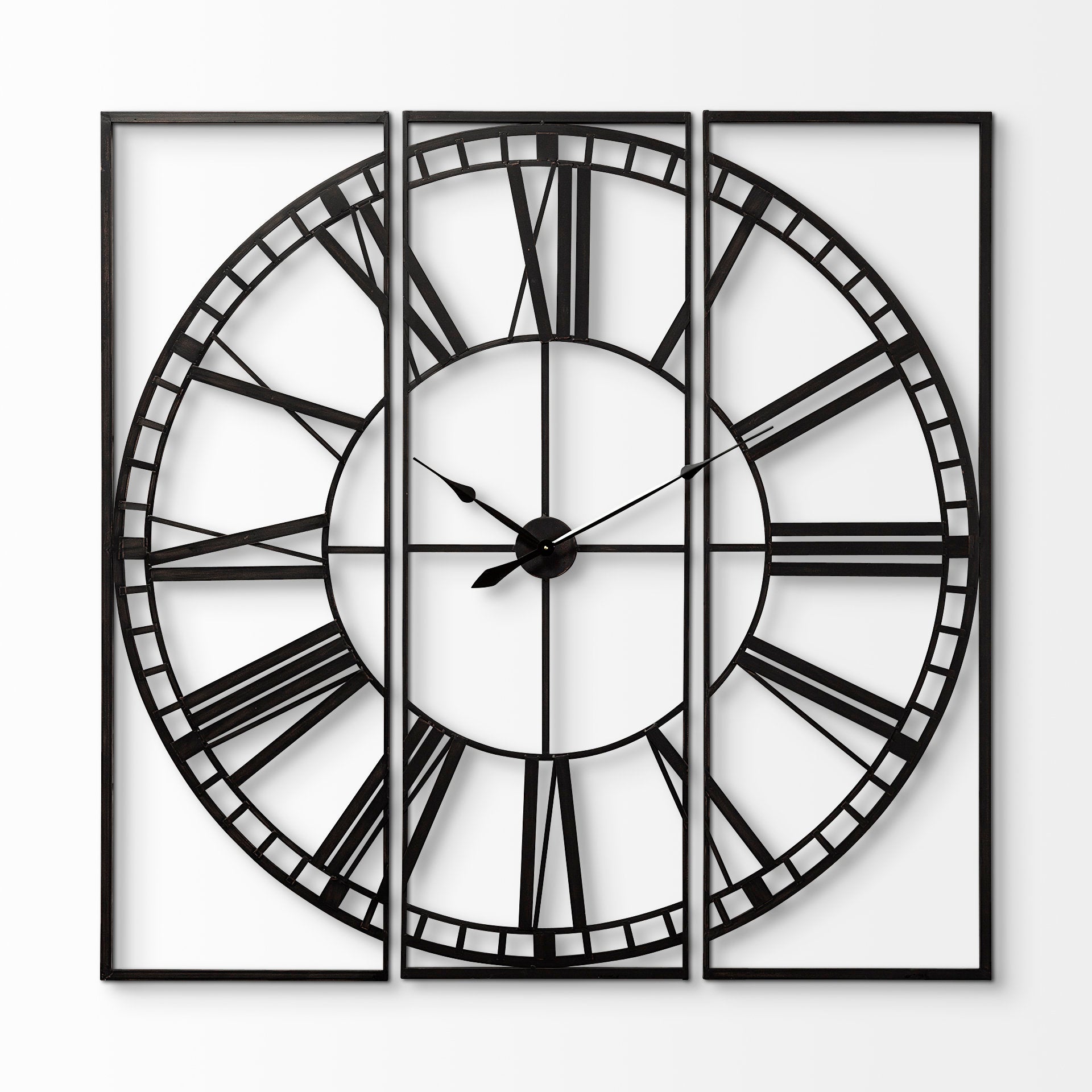 Norwood 60" Square Oversized+ Industrial Wall Clock - Central Designs