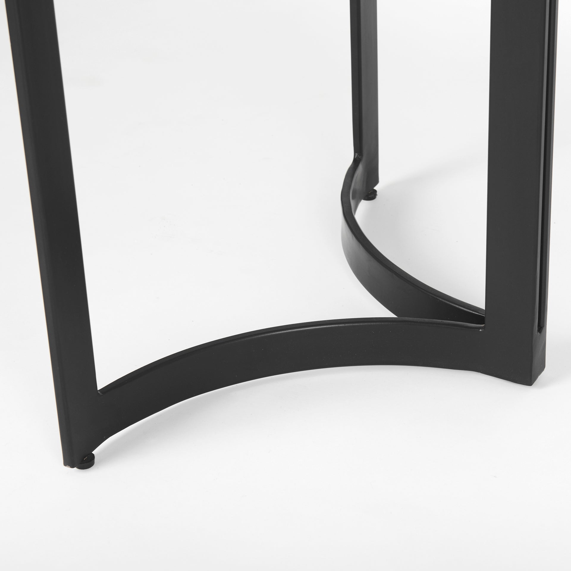 Tanner I 71L x 35W Rectangular White Marble W/ Metal Base Dining Table - Central Designs