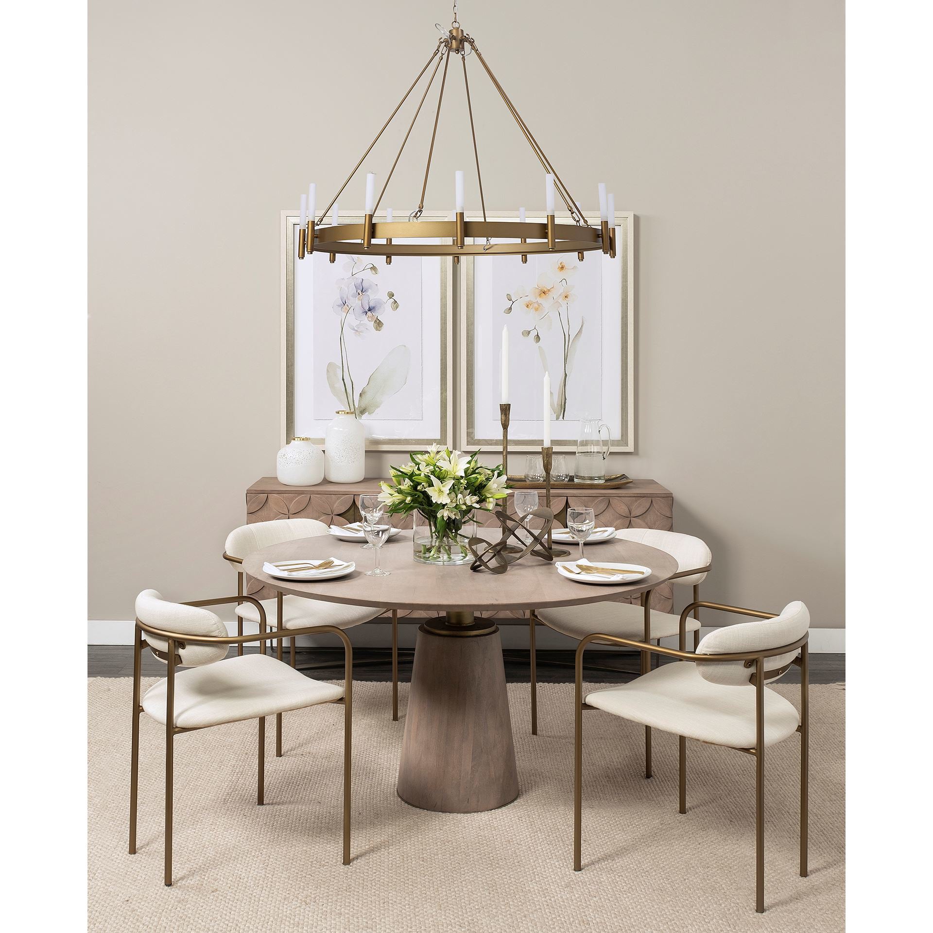 Levit (Small) Gold Table Candle Holder - Central Designs