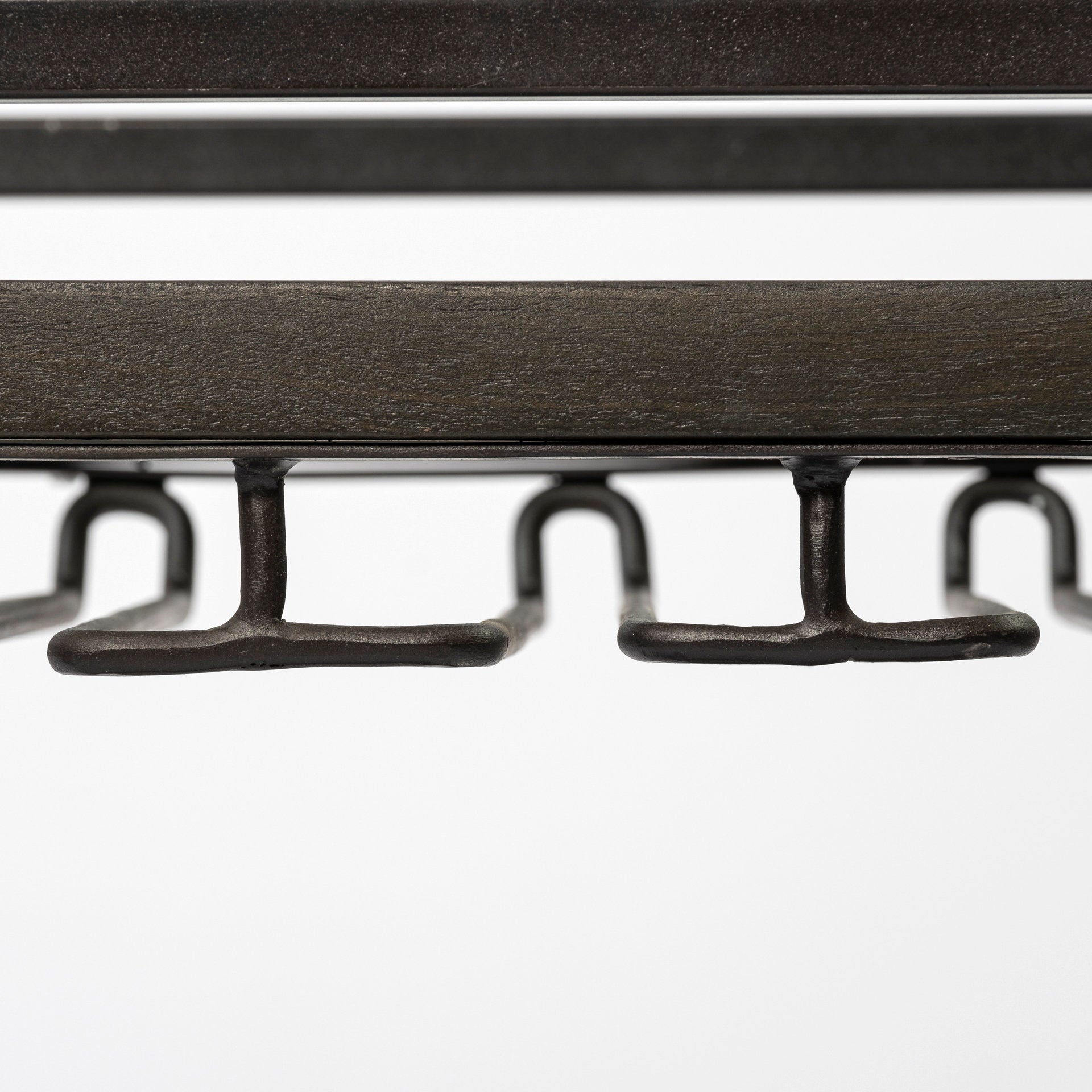 Chriselle Black Metal And Glass Two Tier Bar Cart - Central Designs