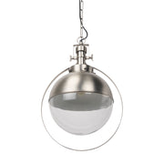 Leighton 15.0L x 15.0W x 20.0H Antique Nickel Pendant Light - Central Designs
