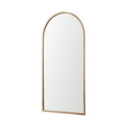 Giovanna 23.6L x 1.2W x 48.8H Gold Metal Frame Rounded Arch Vanity Mirror - Central Designs