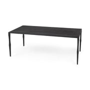 Timothy 42.0 X 22.0 X 15.5 Ebony Black Iron Coffee Table - Central Designs