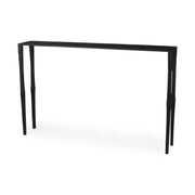 Timothy 48.0 X 8.0 X 30.0 Ebony Black Iron Console Table - Central Designs