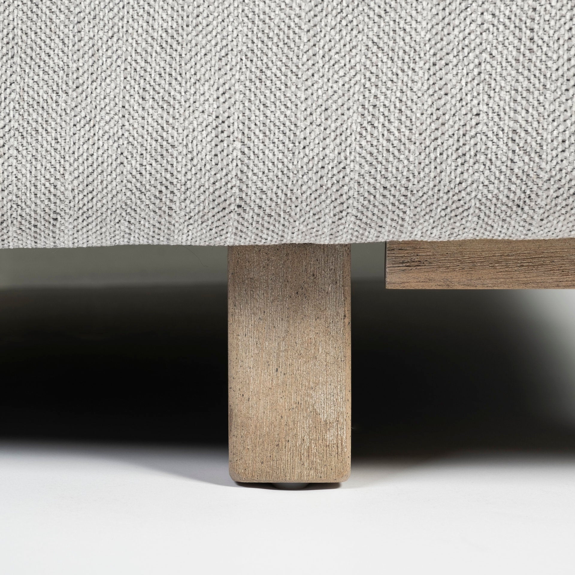 Roy I 84" Frost Gray Upholstered Three Seater Sofa - Central Designs