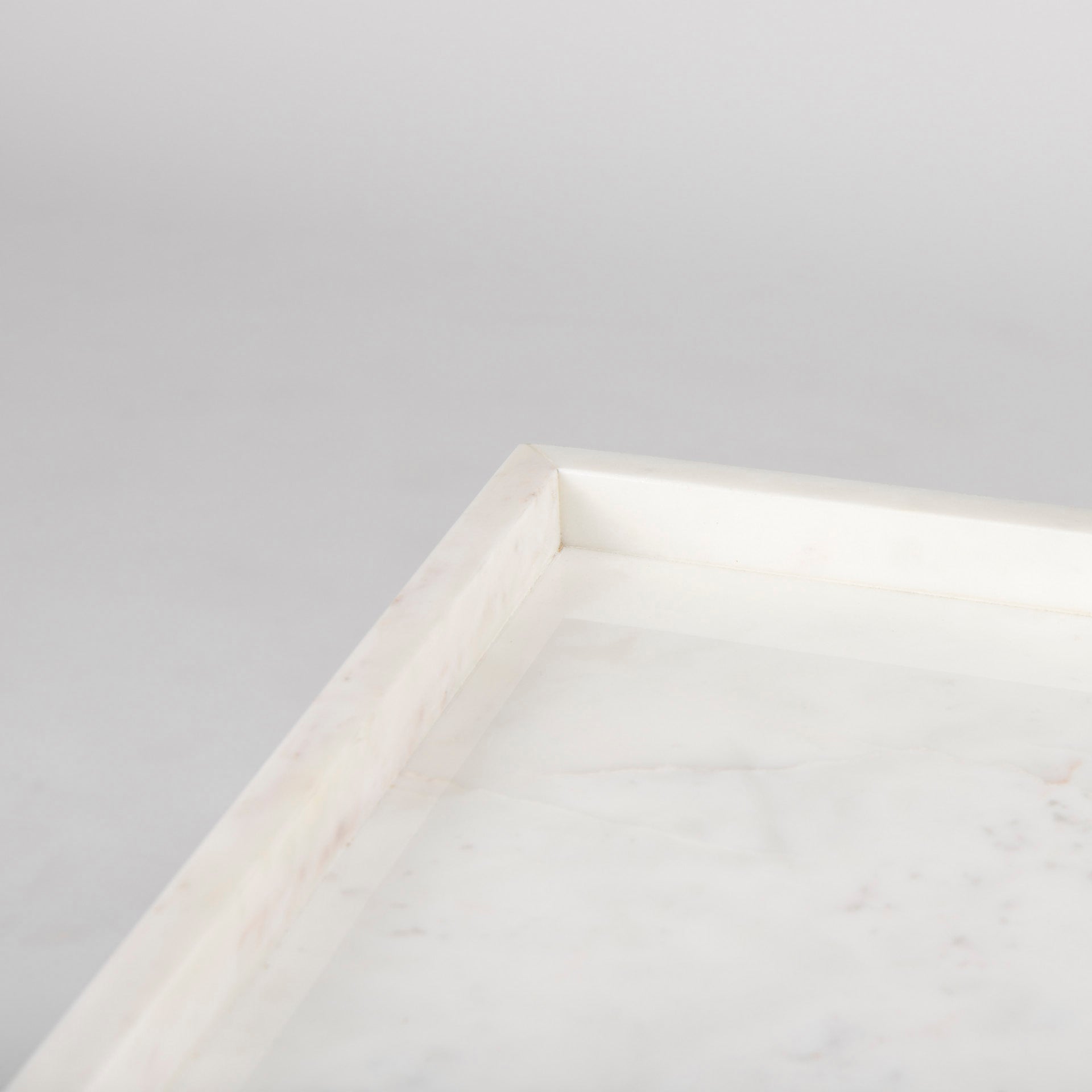 Nathan II 18" x 20" Square Top White Marble and Black Metal End/Side Table - Central Designs