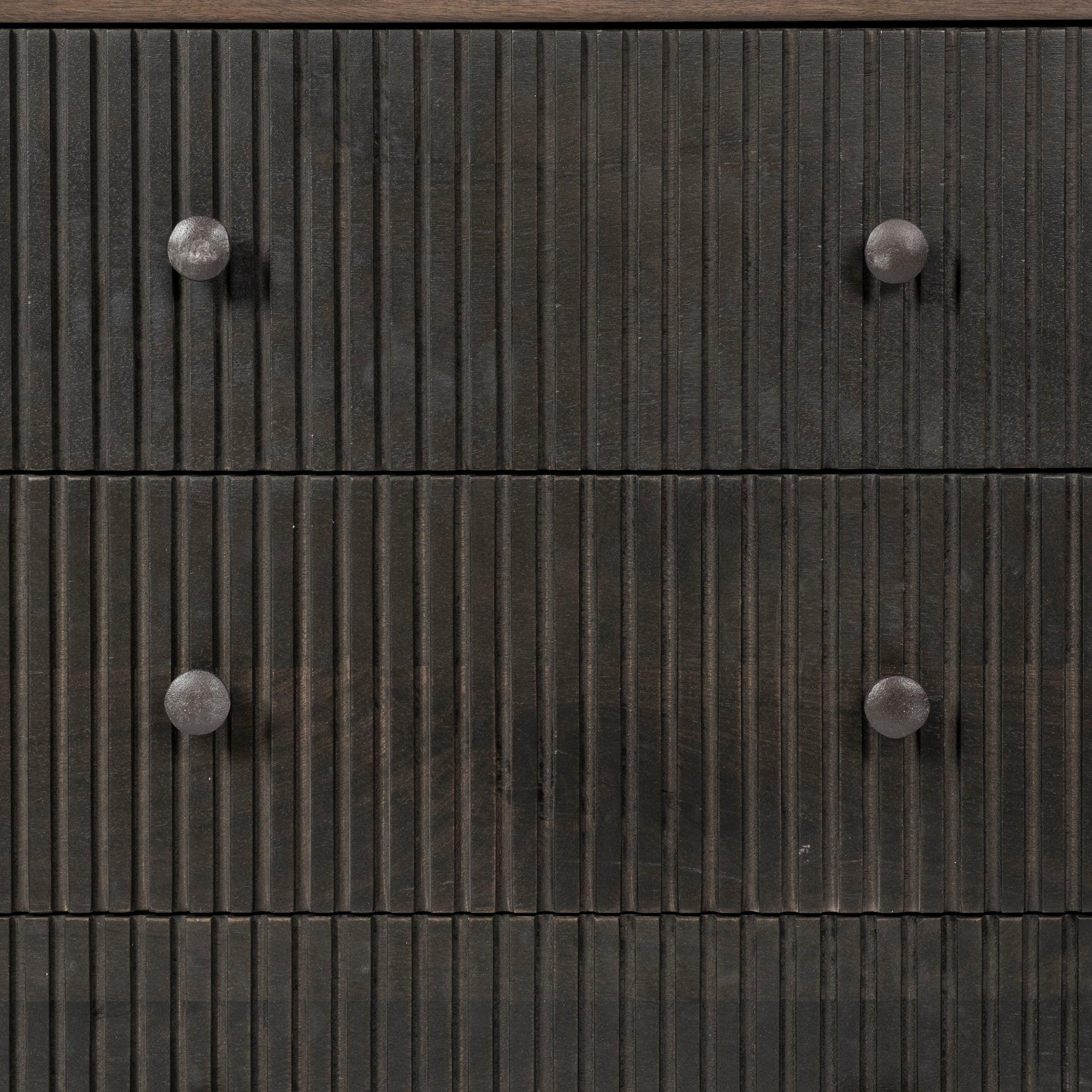 Grace 70Wx18.5Lx31.25H Two - Tone Brown Solid Wood 6 Drawer Sideboard - Central Designs