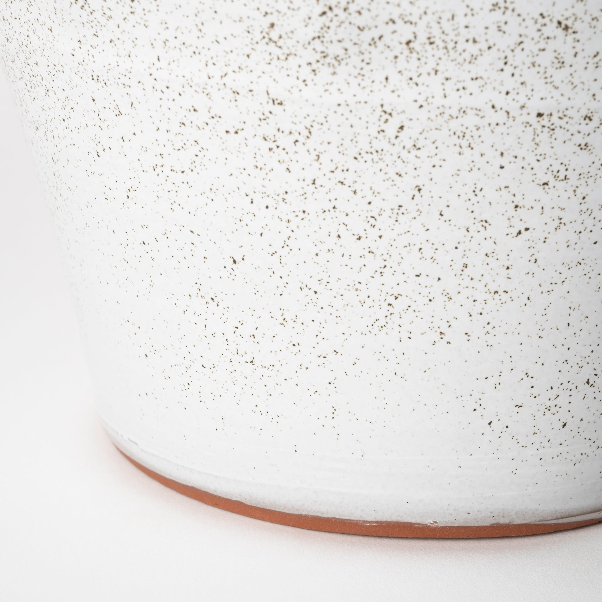 Julian Large Glossy White Ceramic Spoked Vase - Central Designs