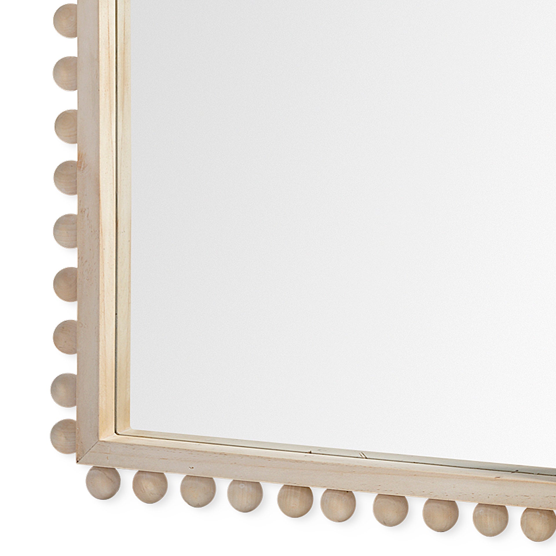 Leeds 23L x 35H Natural Wood Arch Frame Mirror - Central Designs