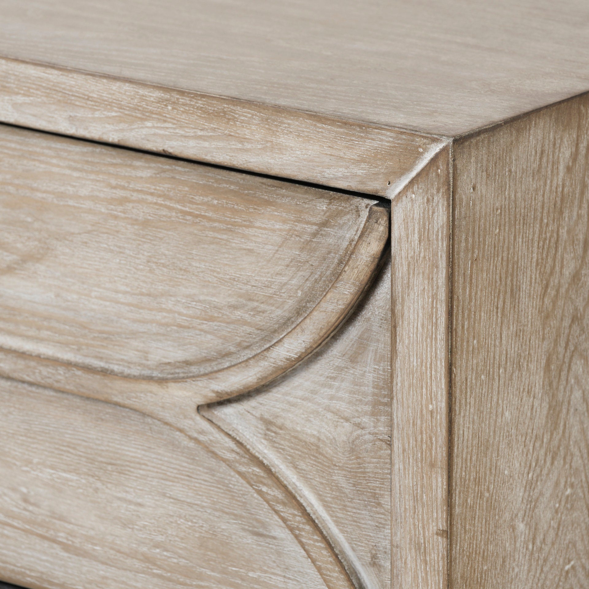 Giselle I 40L x 16W Light Brown Fir Veneer 3 Drawer Accent Cabinet - Central Designs