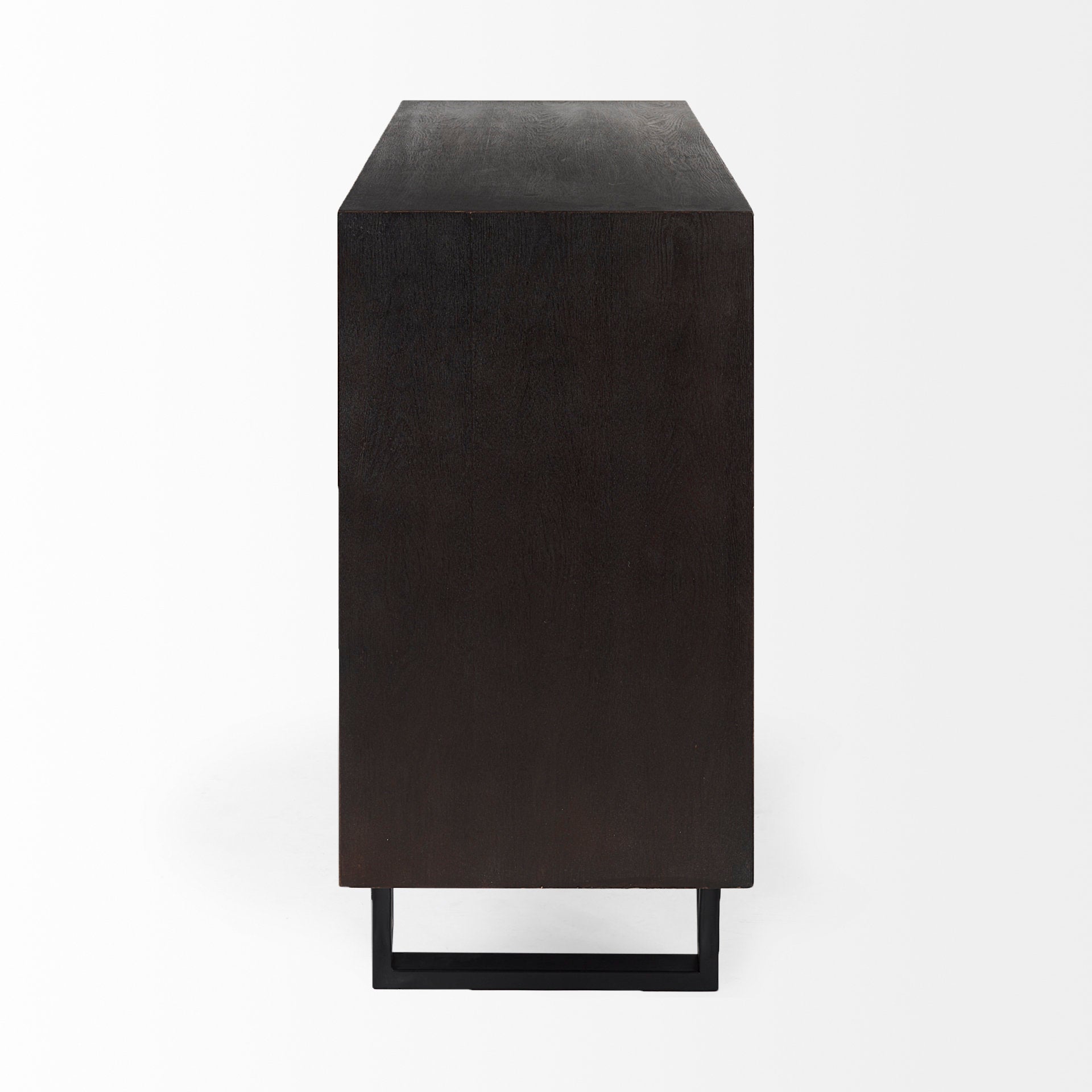 Giselle I 40L x 16W Dark Brown Fir Veneer 3 Drawer Accent Cabinet - Central Designs