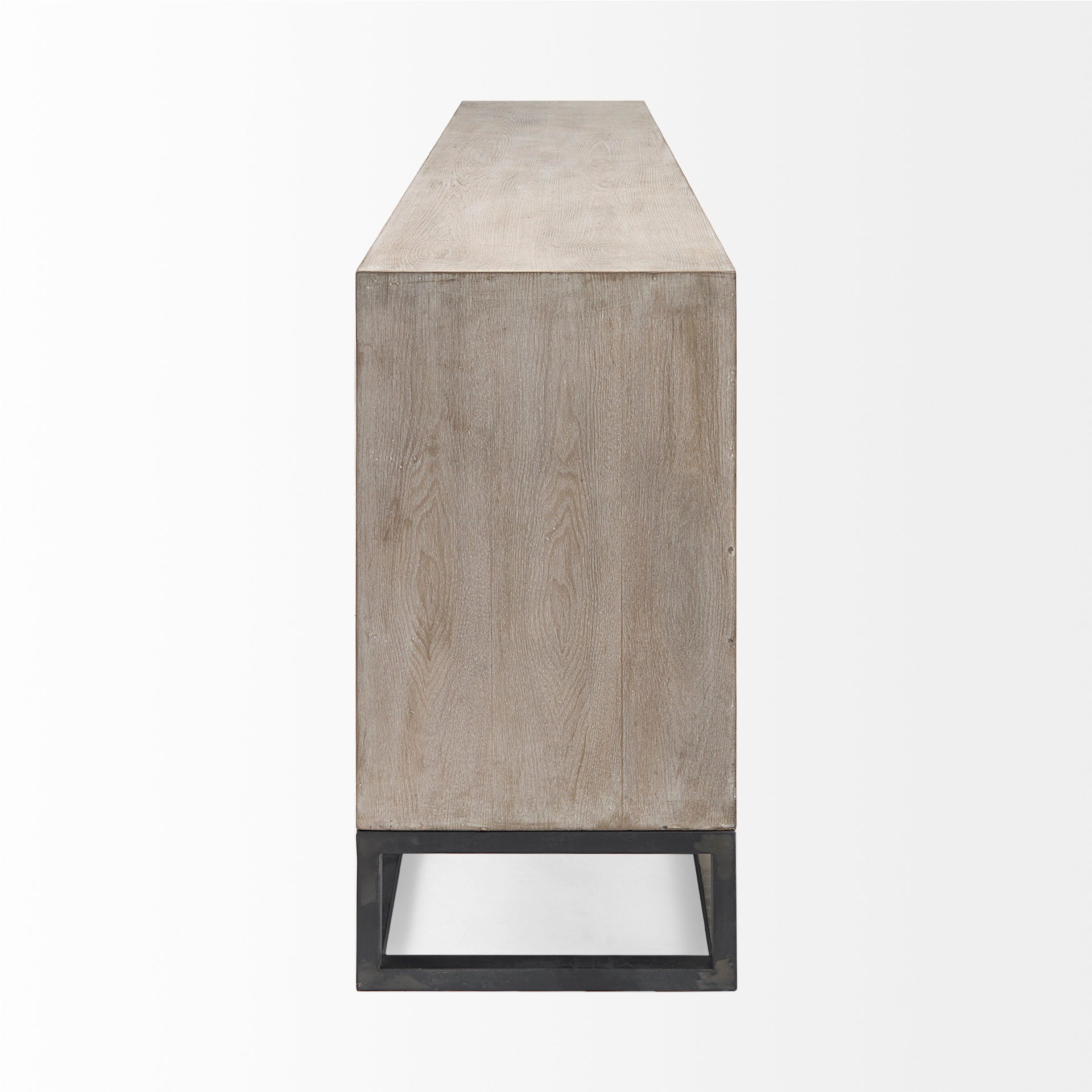 Genevieve II Light Brown Fir Veneer 9 Drawer Sideboard - Central Designs