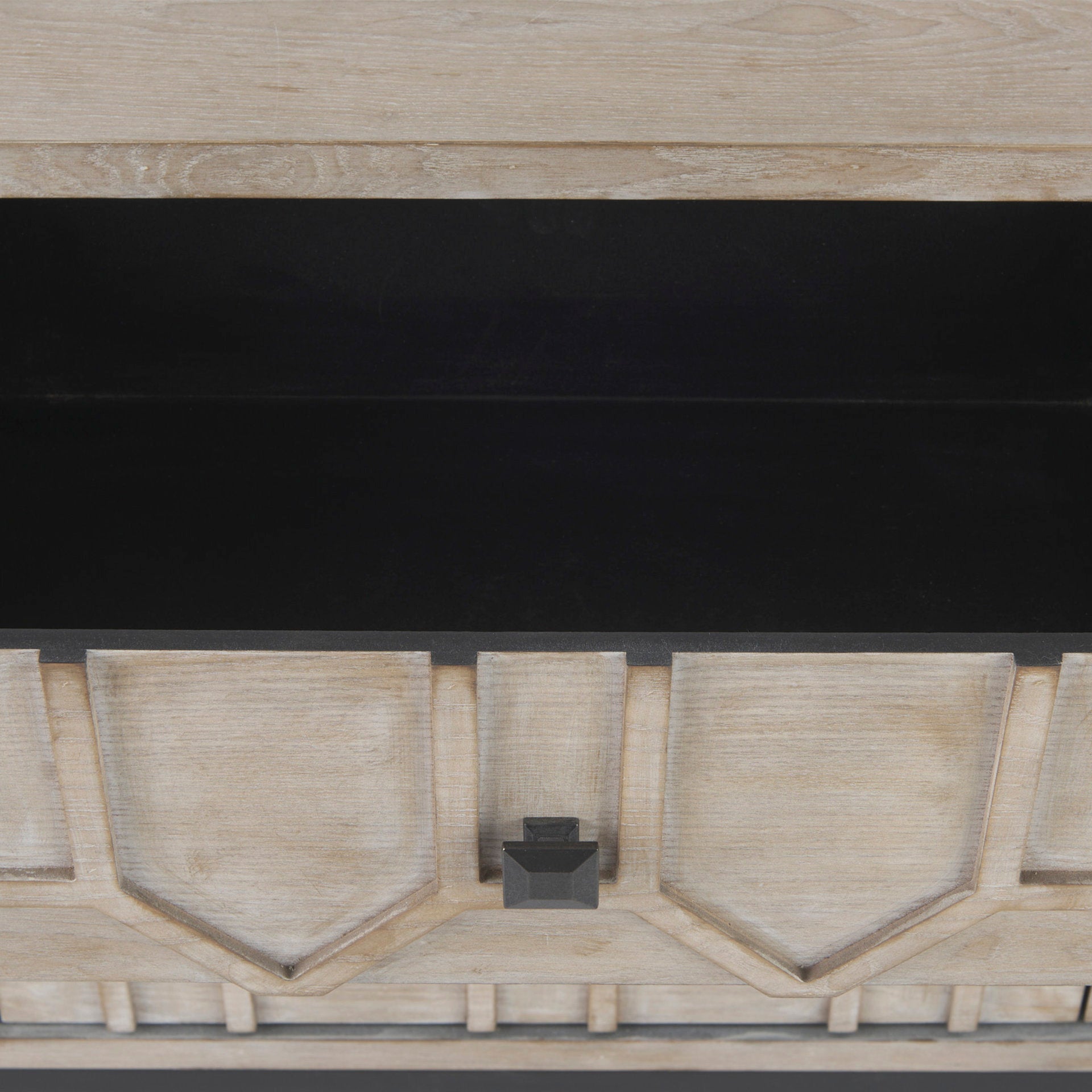 Genevieve II Light Brown Fir Veneer 9 Drawer Sideboard - Central Designs