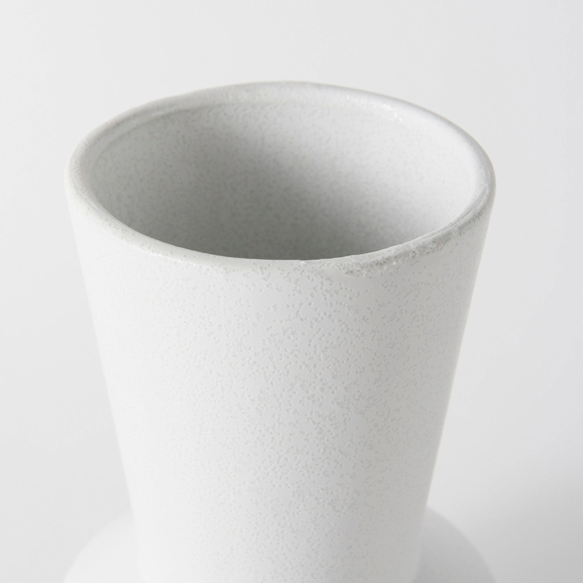 Laforge 9.4H Small White Ceramic Vase - Central Designs