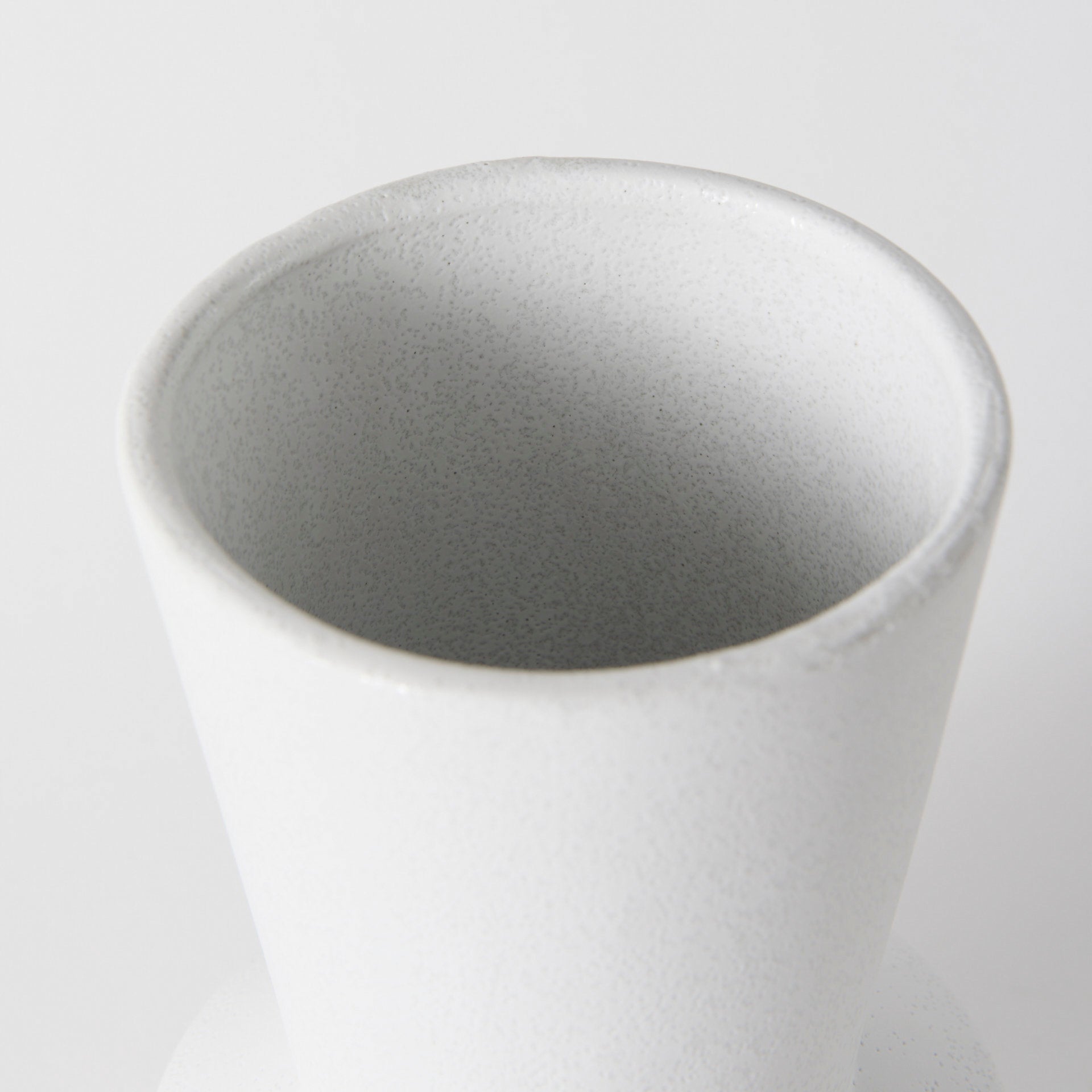 Laforge 9.4H Small White Ceramic Vase - Central Designs