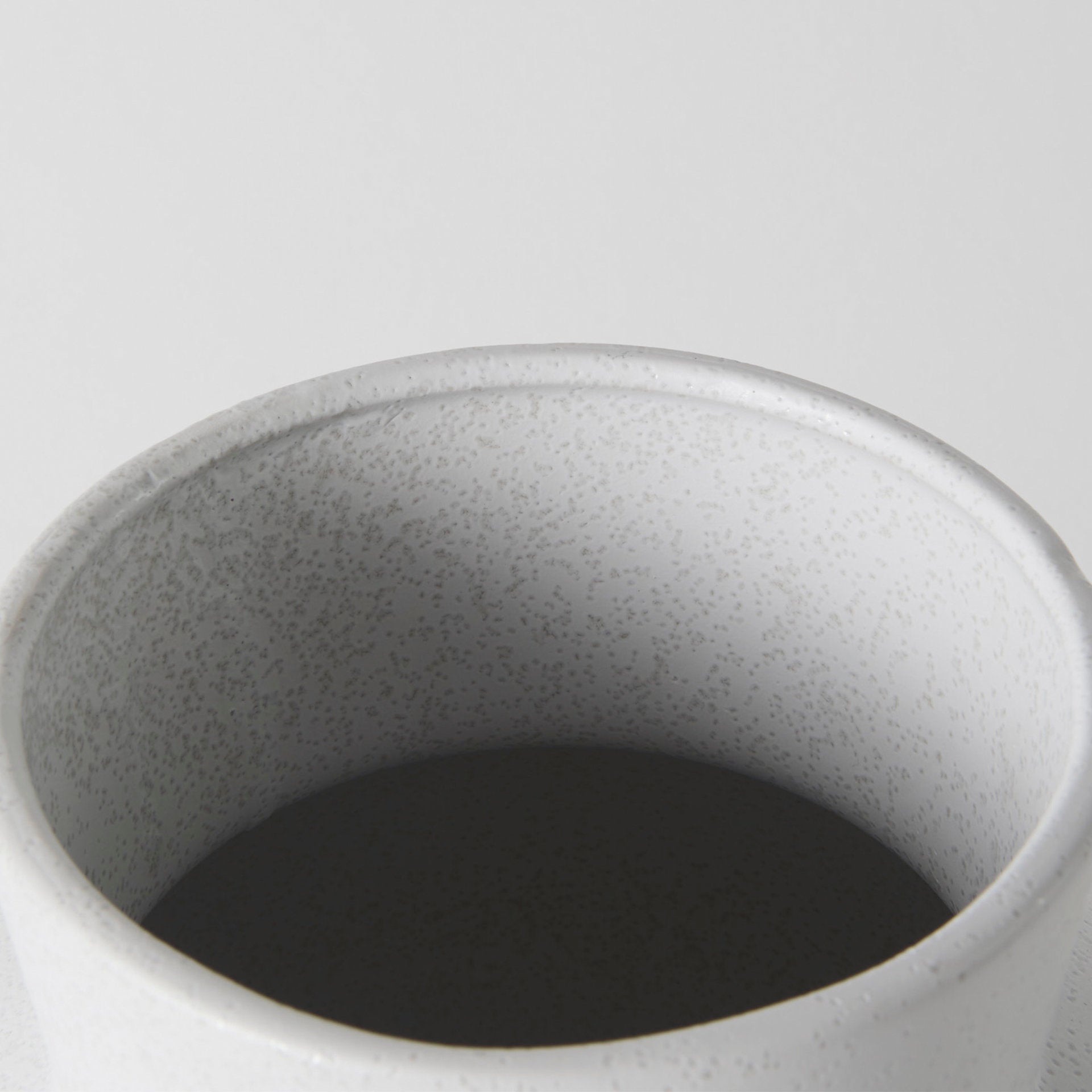 Laforge 10.8H Medium White Ceramic Vase - Central Designs