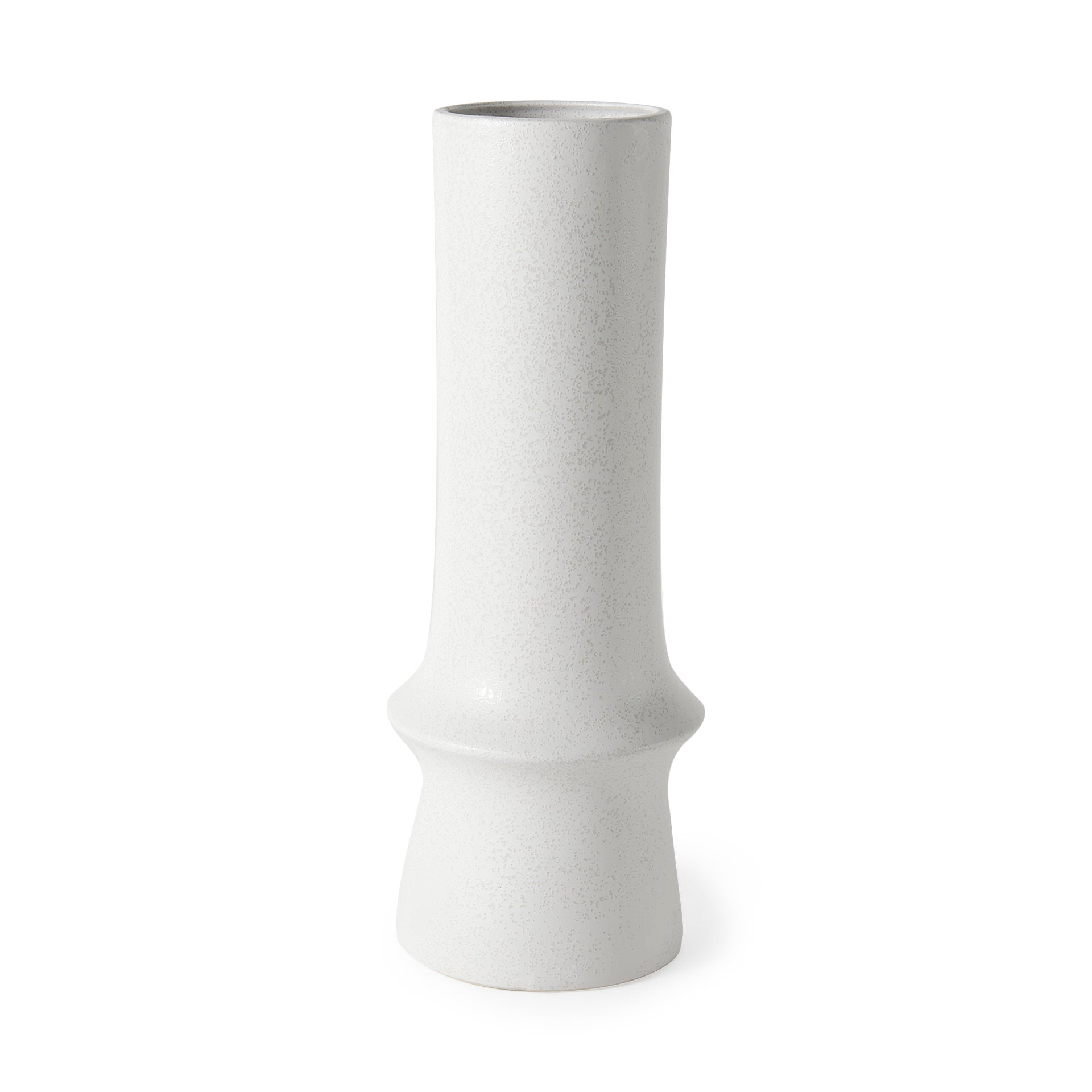 Laforge 17.3H White Ceramic Vase - Central Designs