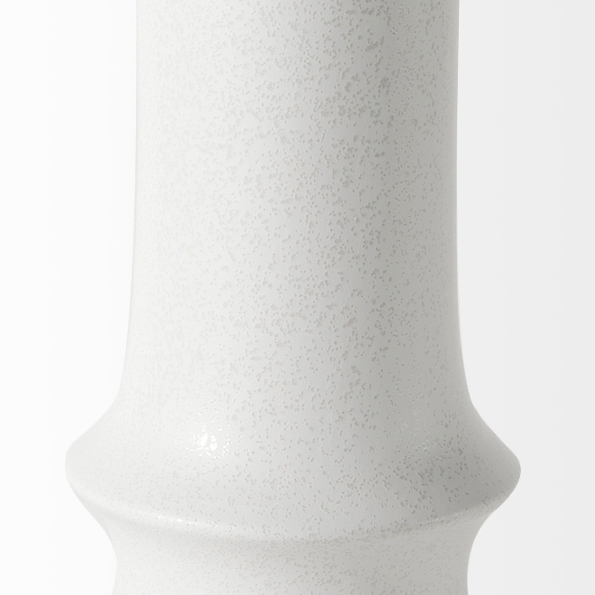 Laforge 17.3H White Ceramic Vase - Central Designs
