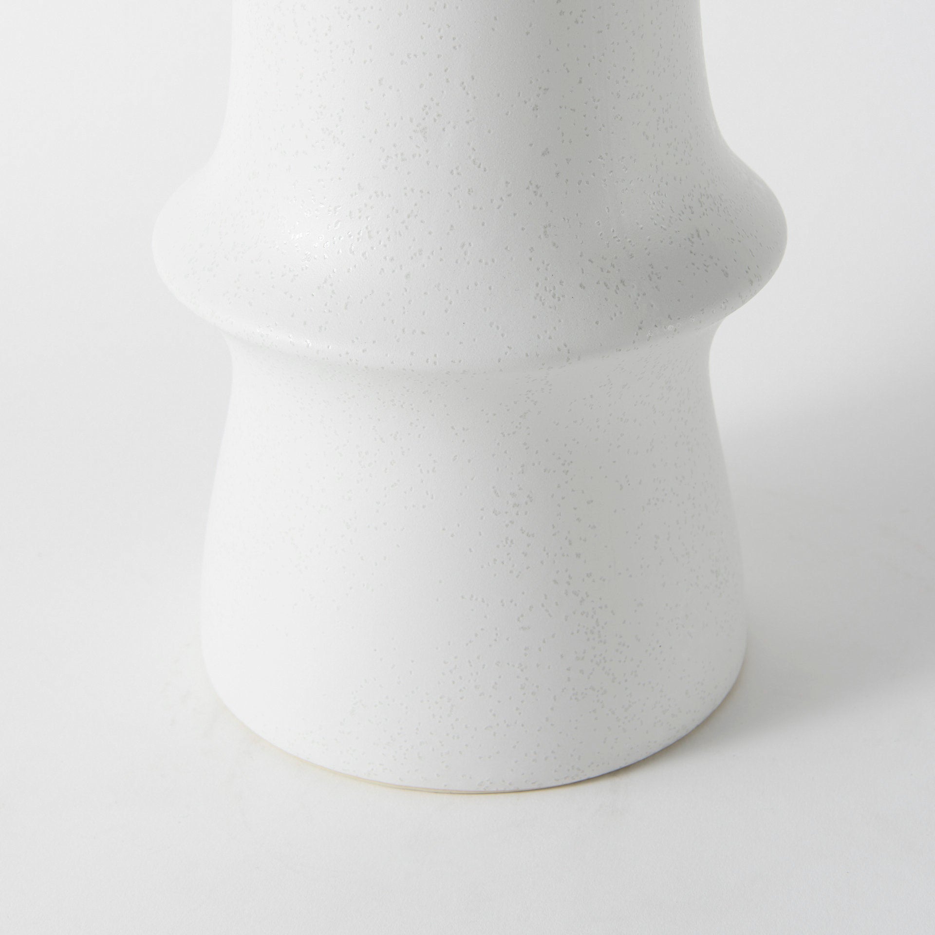 Laforge 17.3H White Ceramic Vase - Central Designs