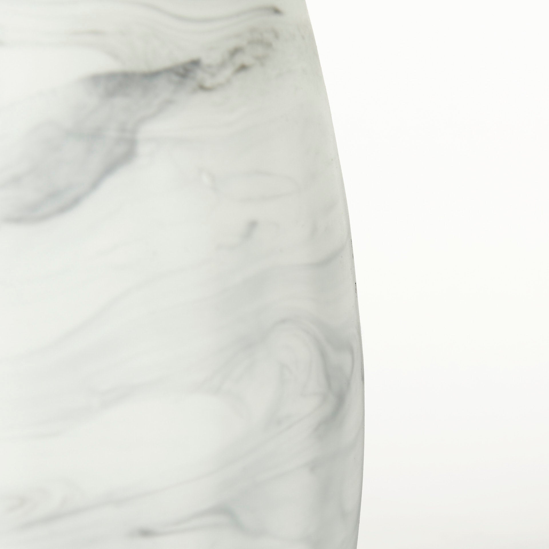 Volta I Short Gray Cream Glass Abstract Pattern Vase - Central Designs