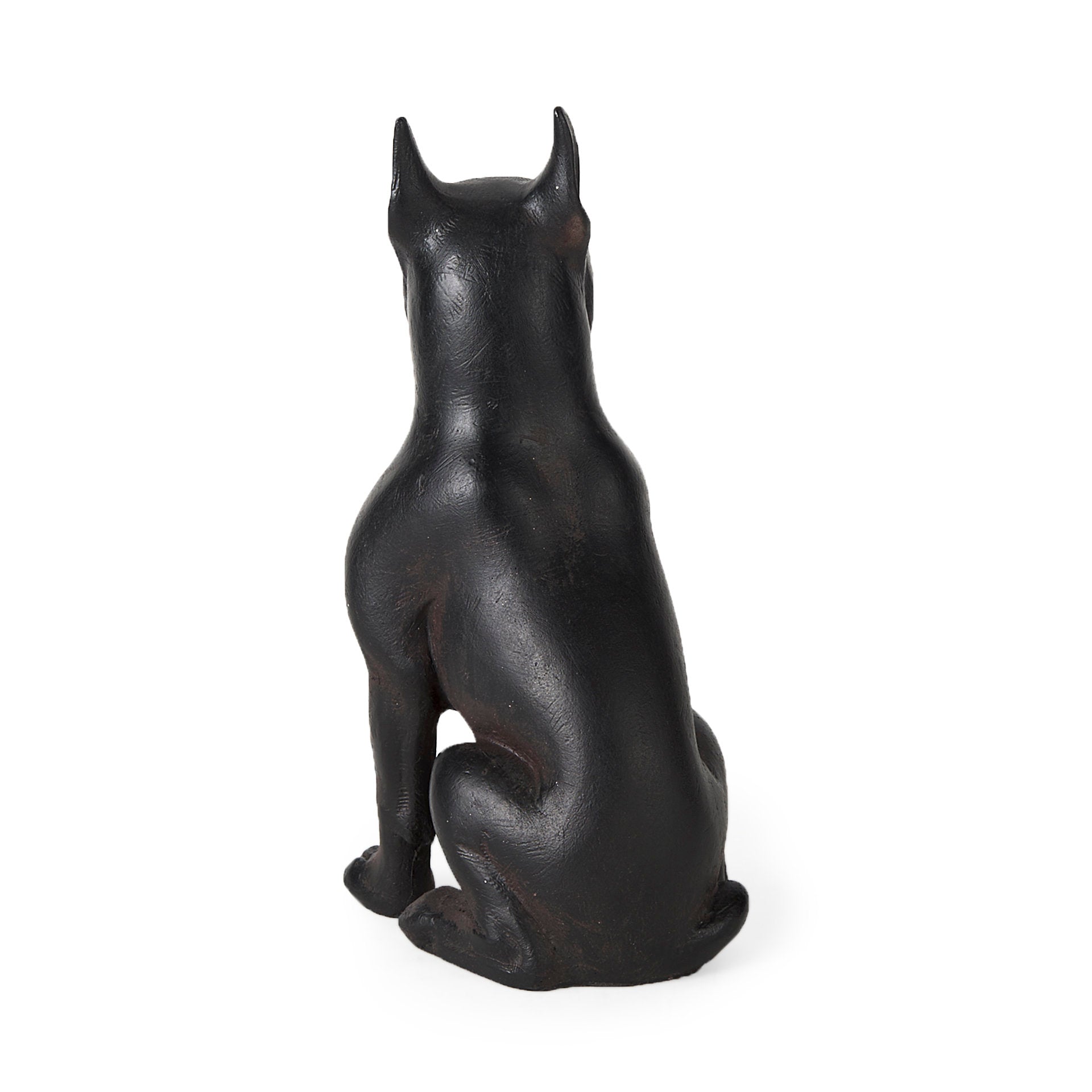 Rocky 4L x 5W Black Resin Boxer Dog