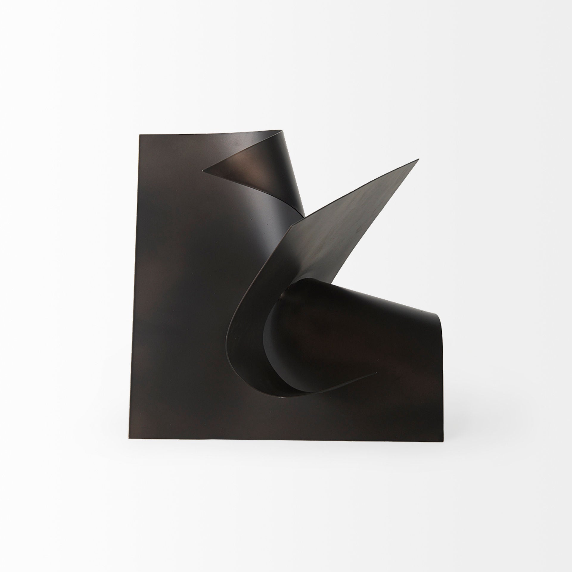 Francesca 11.8L x 11.8W x 11.8H Black Metal Sculptural Decorative Object - Central Designs