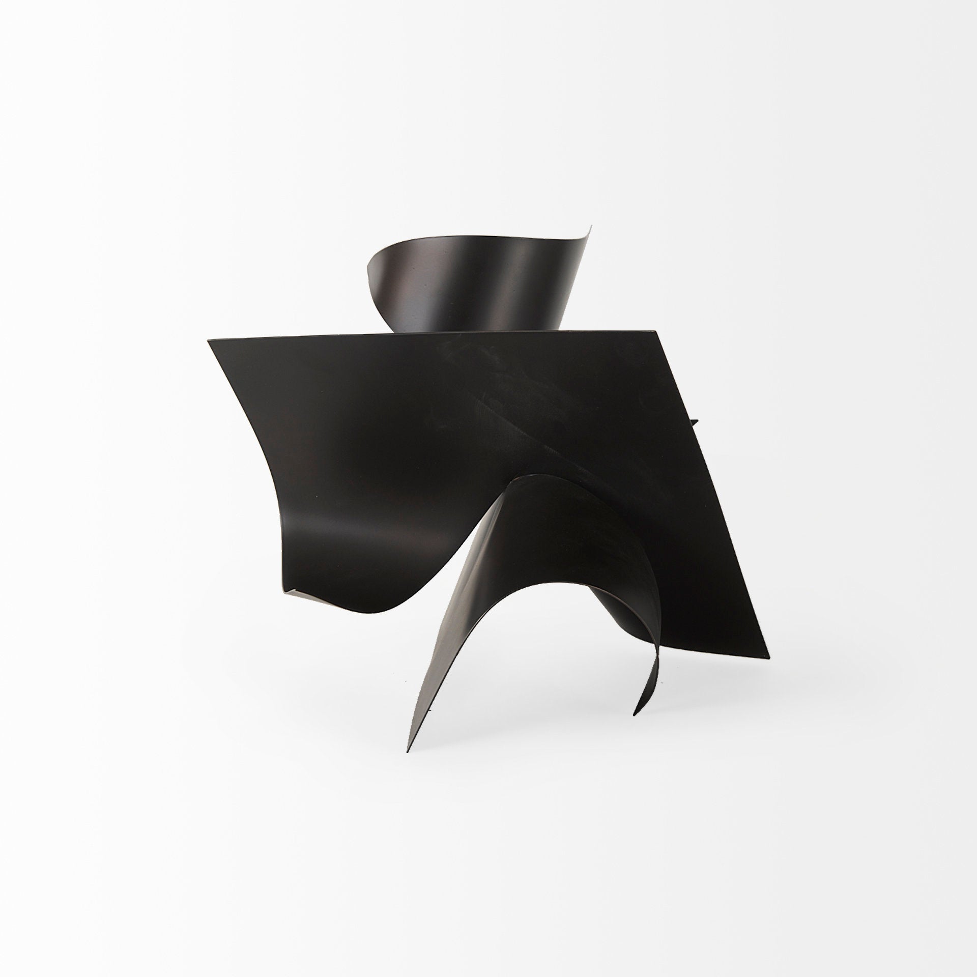 Francesca 11.8L x 11.8W x 11.8H Black Metal Sculptural Decorative Object - Central Designs