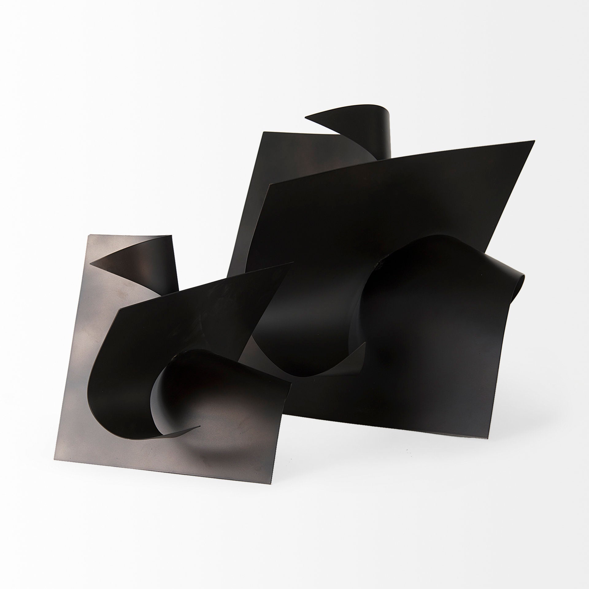 Francesca 11.8L x 11.8W x 11.8H Black Metal Sculptural Decorative Object - Central Designs