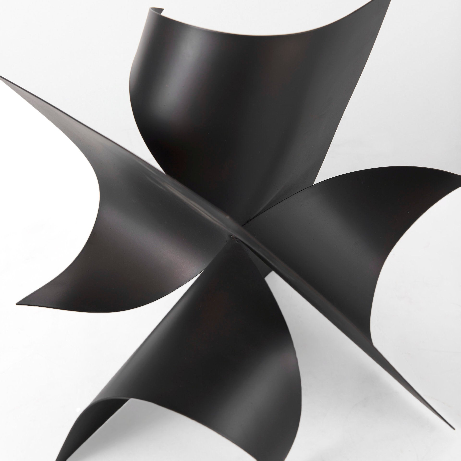 Francesca 11.8L x 11.8W x 11.8H Black Metal Sculptural Decorative Object - Central Designs