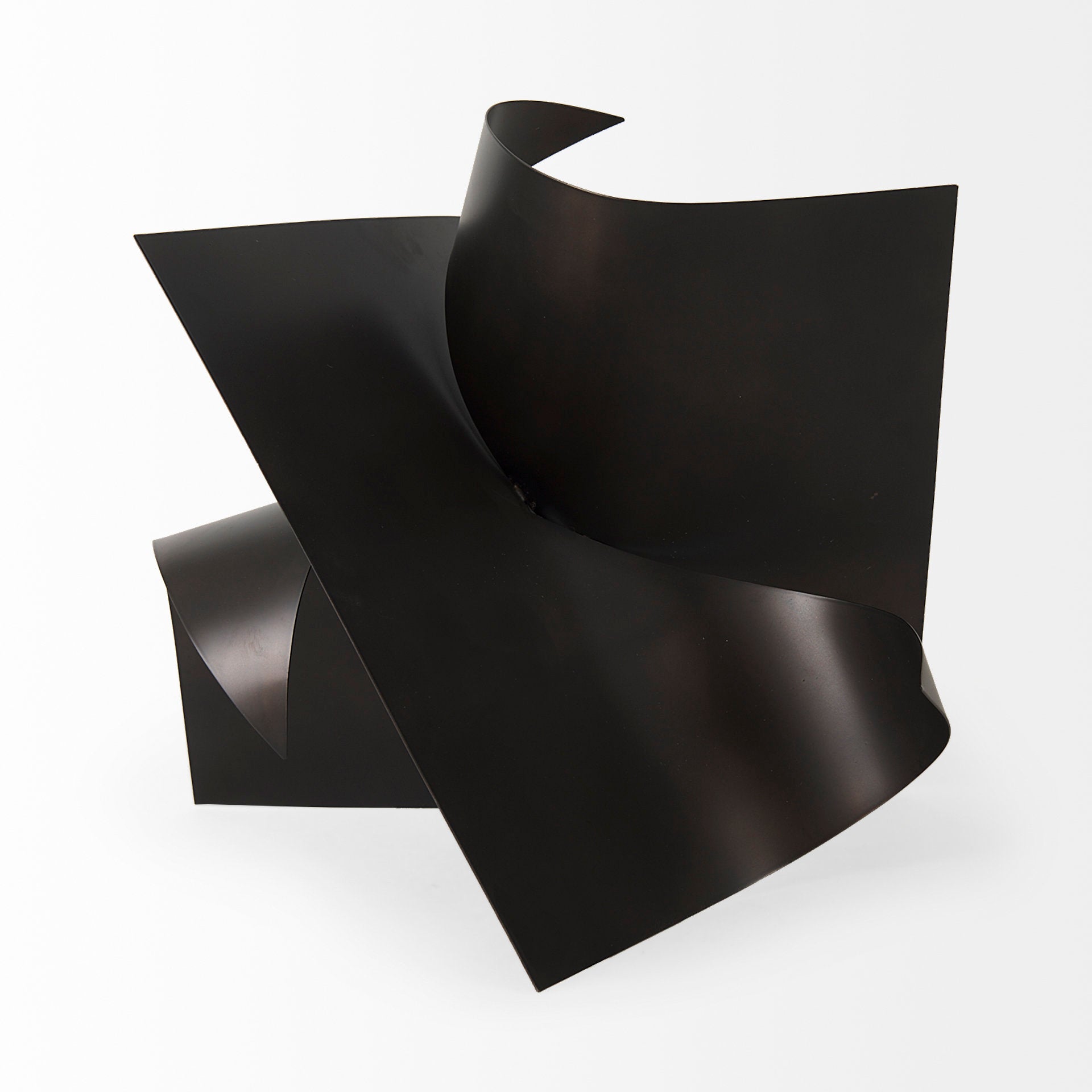 Francesca 18.1L x 18.1W x 18.1H Black Metal Sculptural Decorative Object - Central Designs
