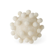 Malo 4.7L x 4.7W x 4.7H Cream Resin Small Sphere Decorative Object - Central Designs