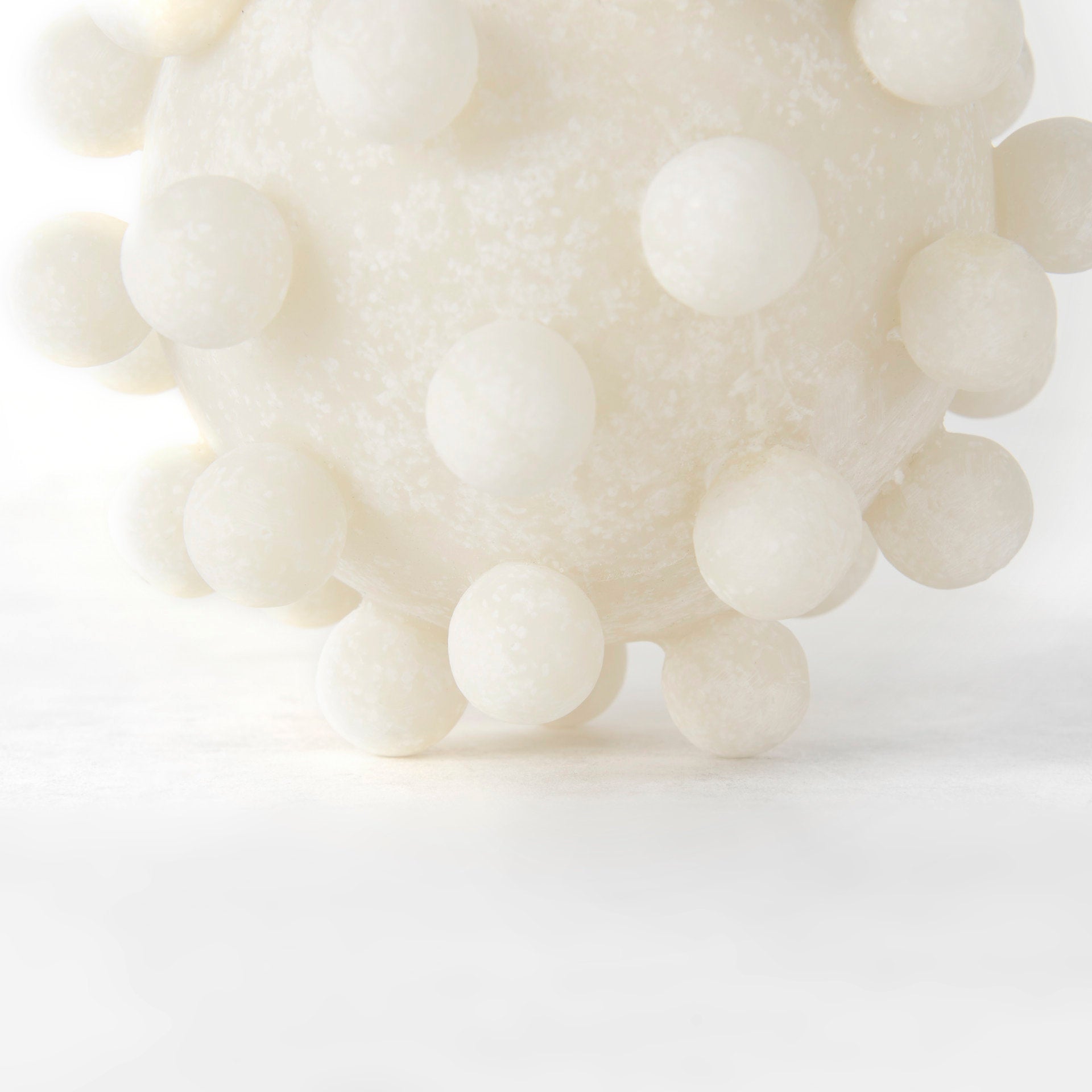 Malo 4.7L x 4.7W x 4.7H Cream Resin Small Sphere Decorative Object - Central Designs